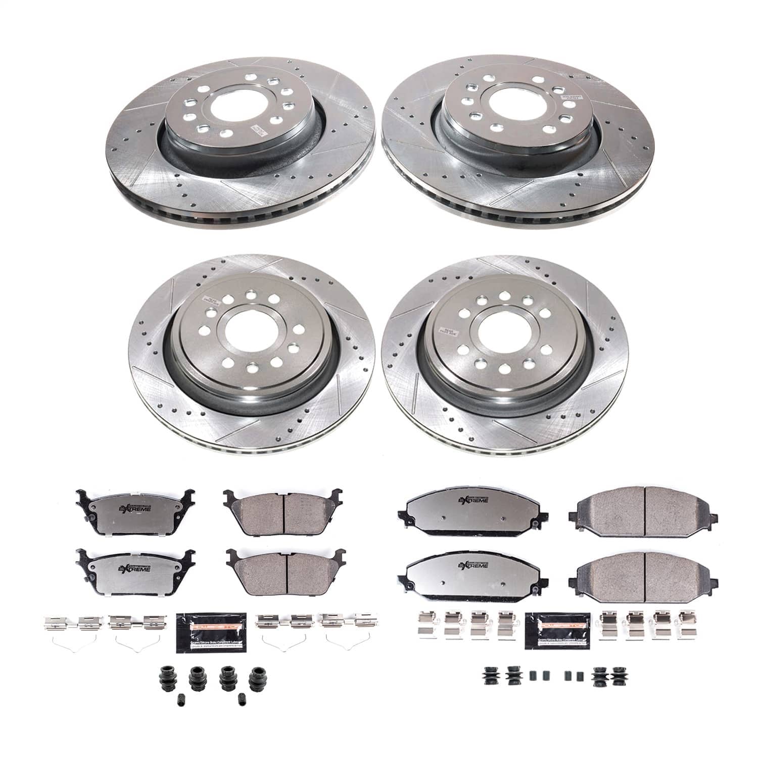 Power Stop - K8902-36 - Front and Rear - Disc Brake Pad and Rotor Kit
