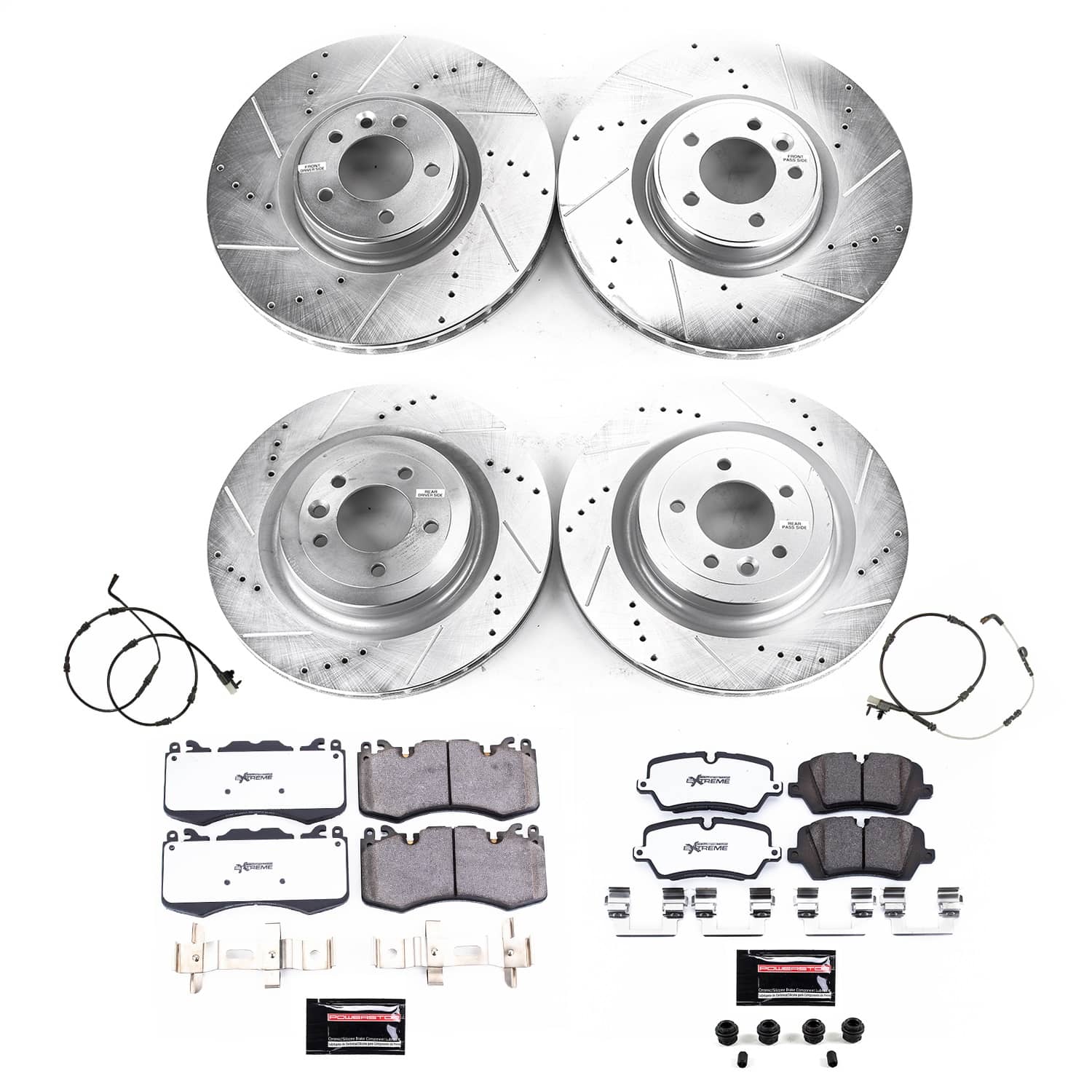 Power Stop - K8905-36 - Front and Rear - Disc Brake Pad and Rotor Kit