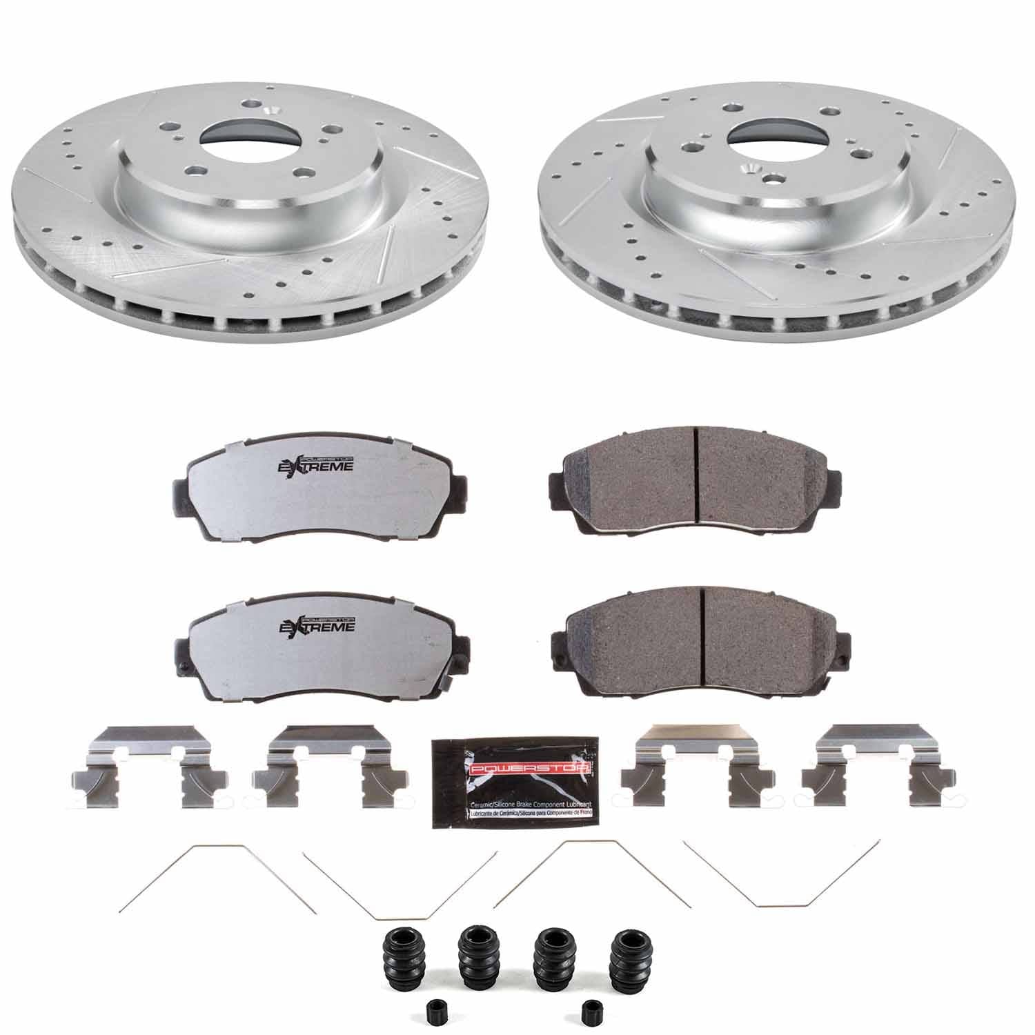 Power Stop - K8930-26 - Front - Disc Brake Pad and Rotor Kit