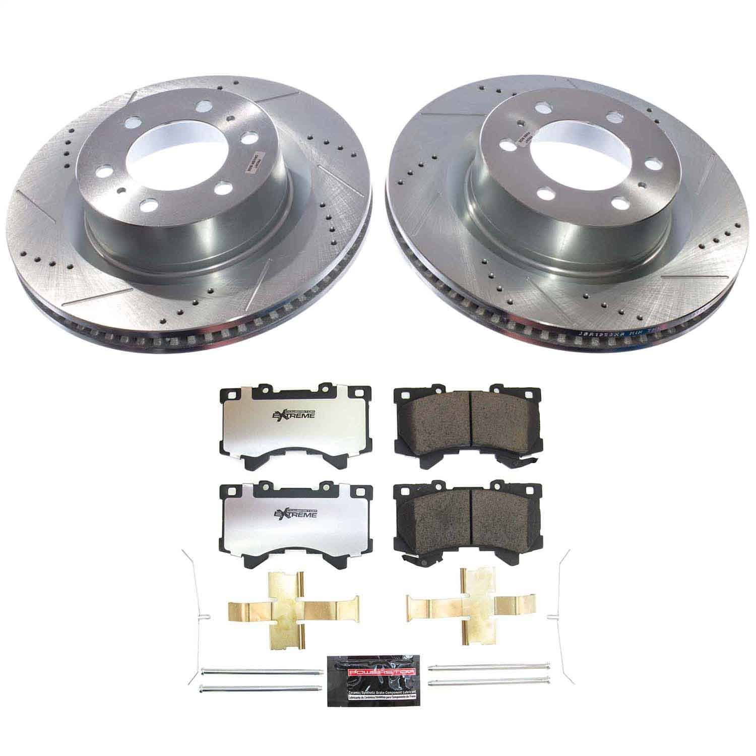 Power Stop - K8932-36 - Front - Disc Brake Pad and Rotor Kit