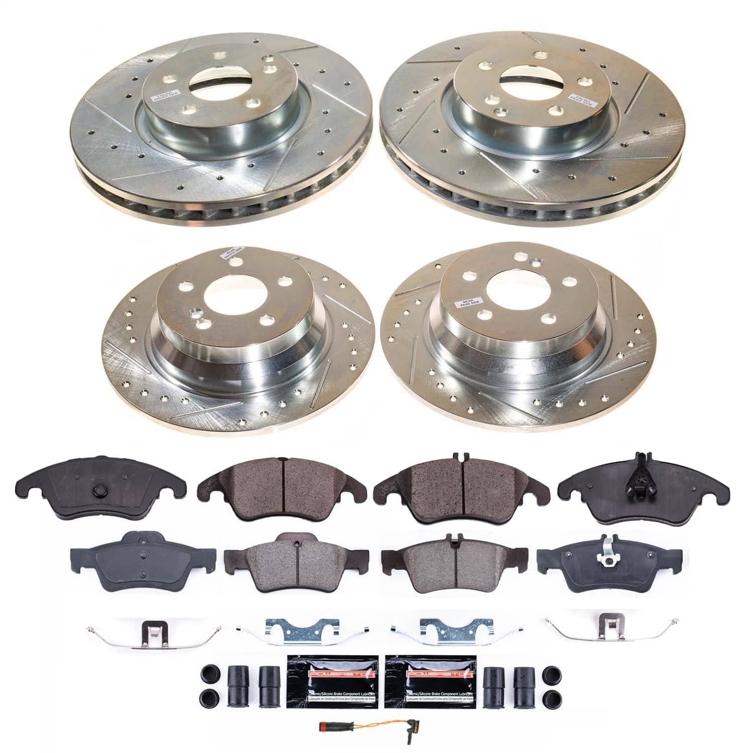 Power Stop - K9038 - Front and Rear - Disc Brake Pad and Rotor Kit