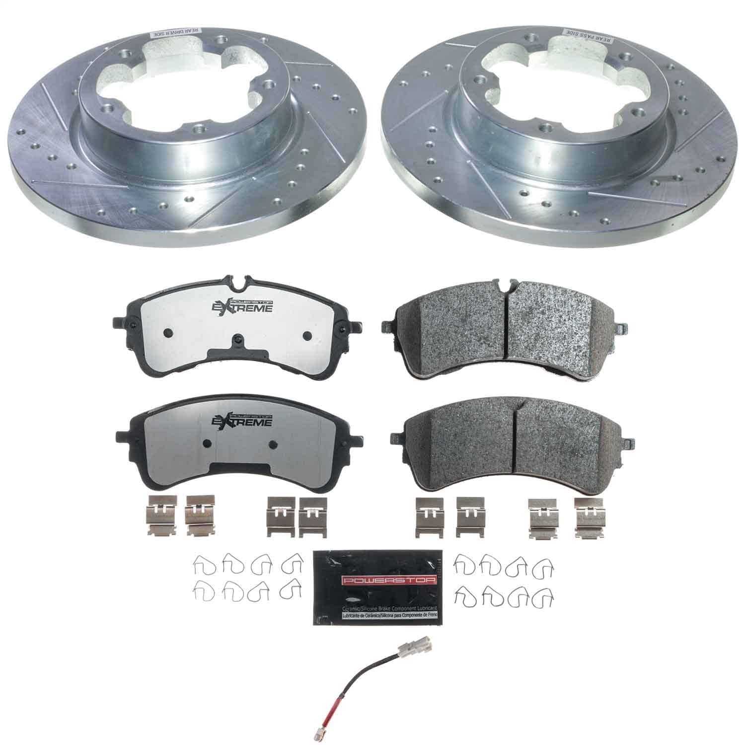 Power Stop - K9105-36 - Rear - Disc Brake Pad and Rotor Kit