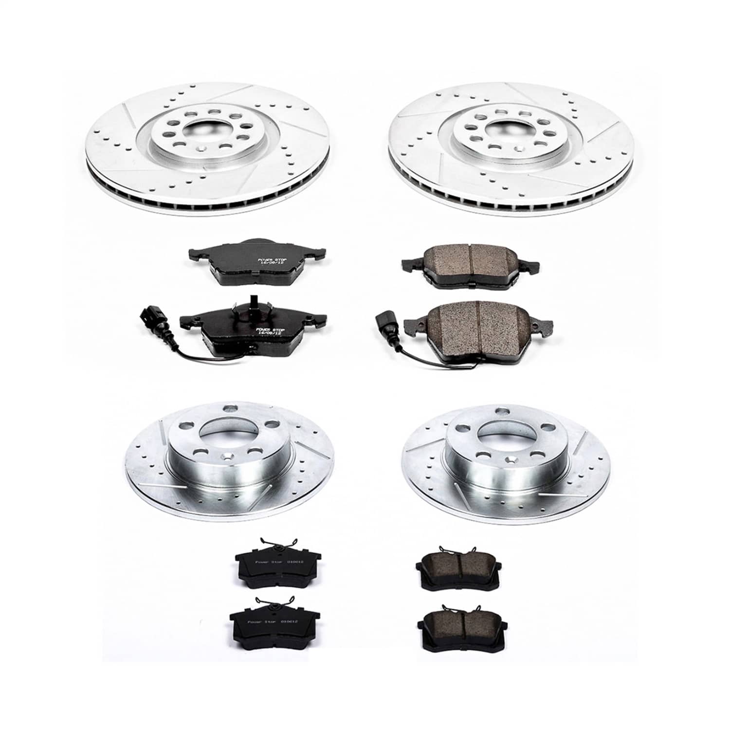 Power Stop - K915 - Front and Rear - Disc Brake Pad and Rotor Kit