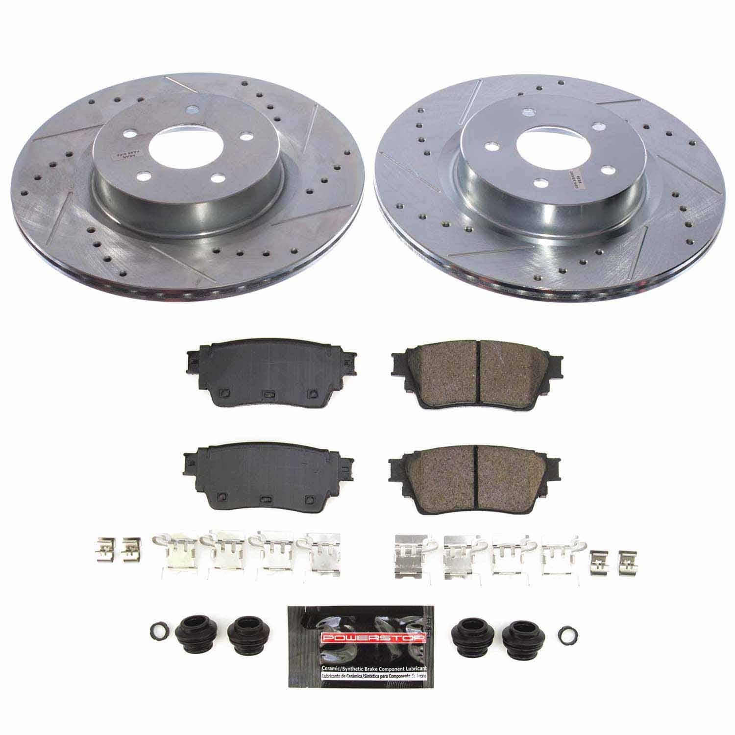Power Stop - K9219 - Rear - Disc Brake Pad and Rotor Kit