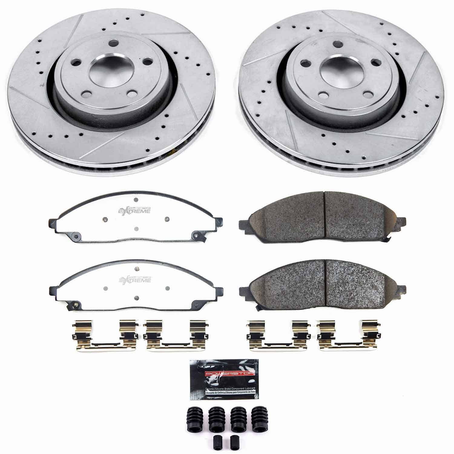 Power Stop - K9241-36 - Front - Disc Brake Pad and Rotor Kit