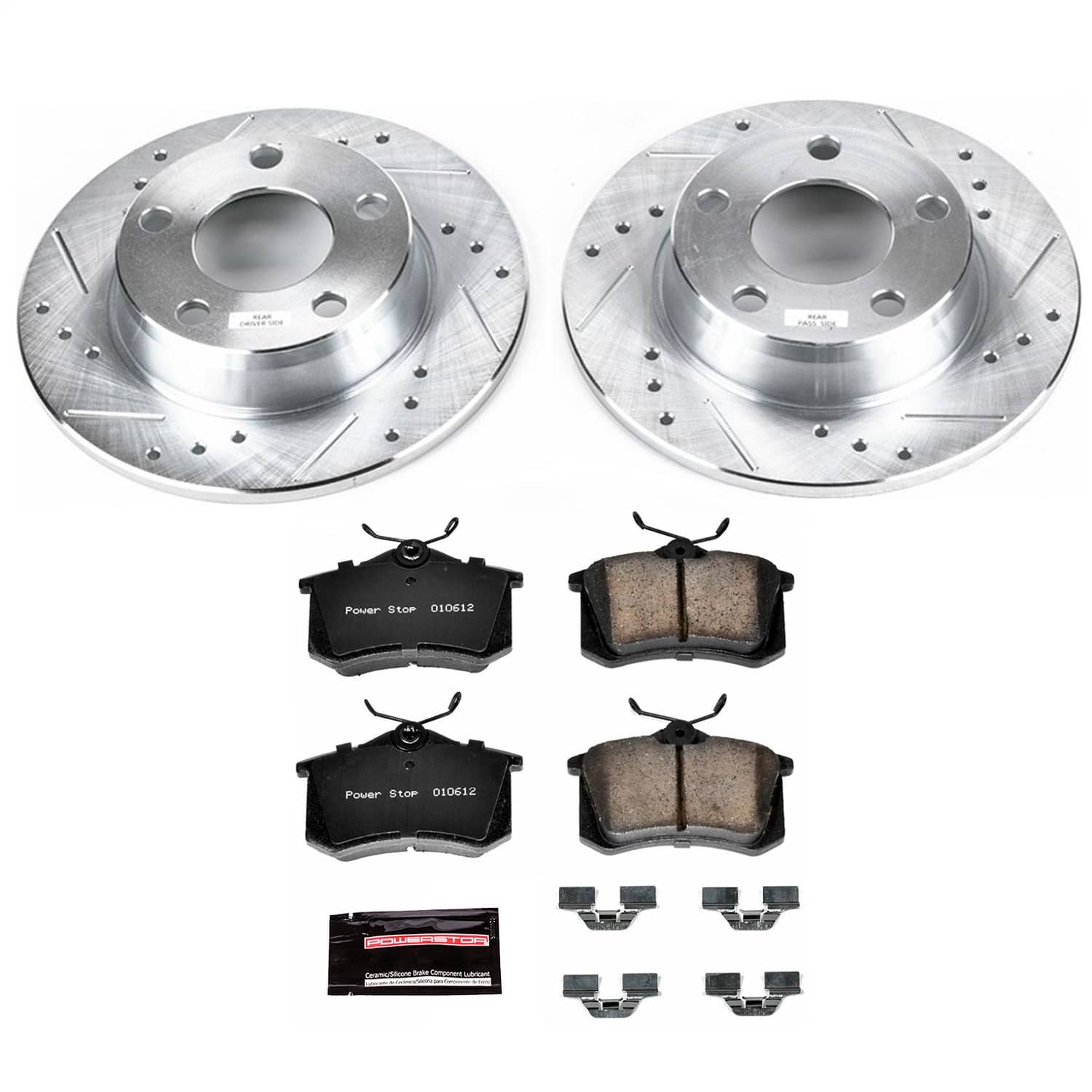 Power Stop - K940 - Rear - Disc Brake Pad and Rotor Kit