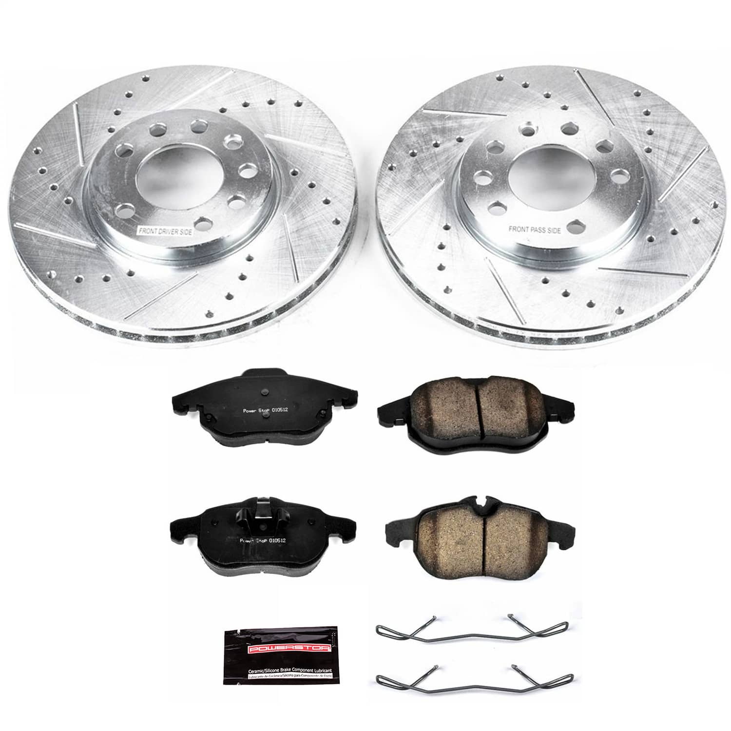 Power Stop - K978 - Front - Disc Brake Pad and Rotor Kit