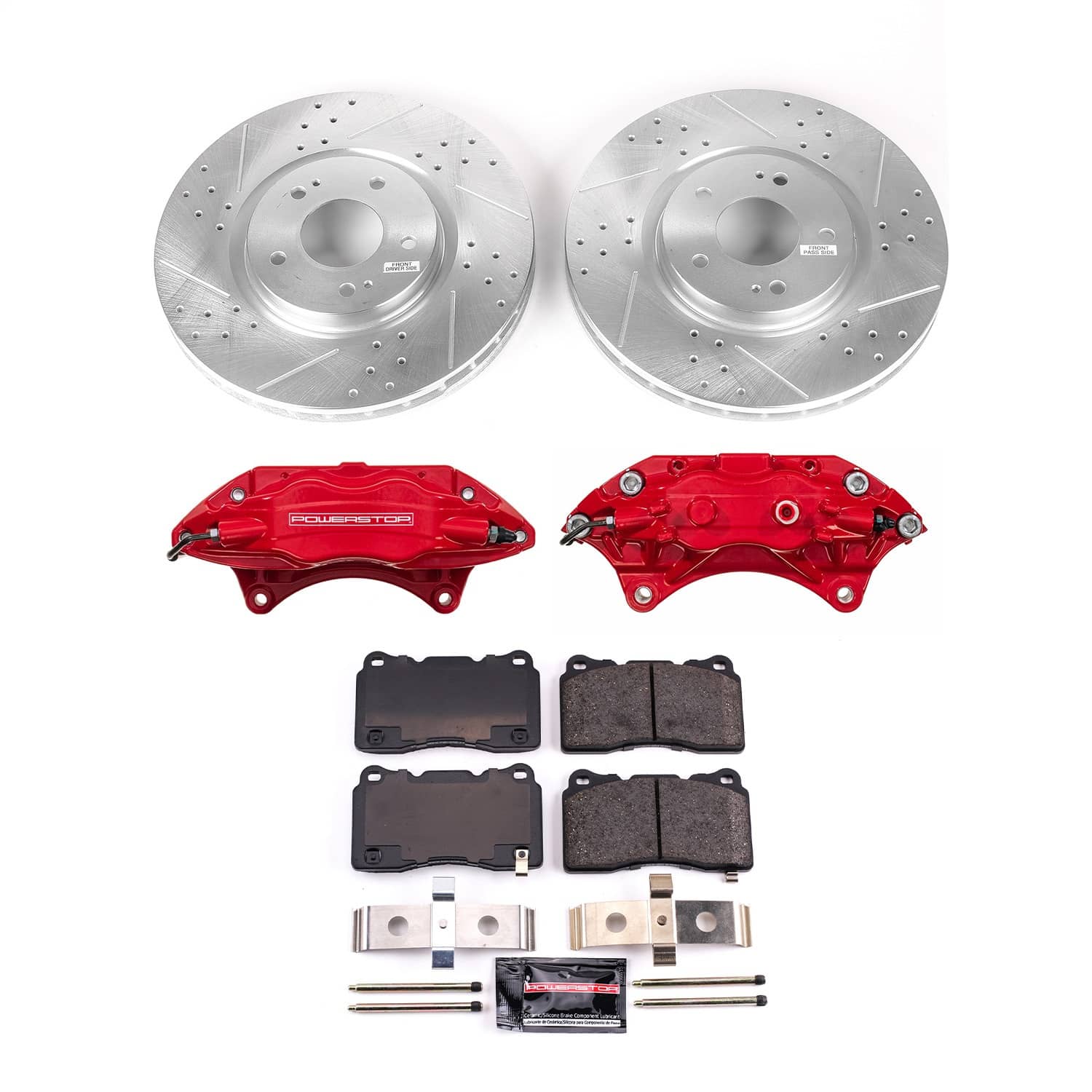 Power Stop - KC107 - Front - Disc Brake Pad/Caliper and Rotor Kit
