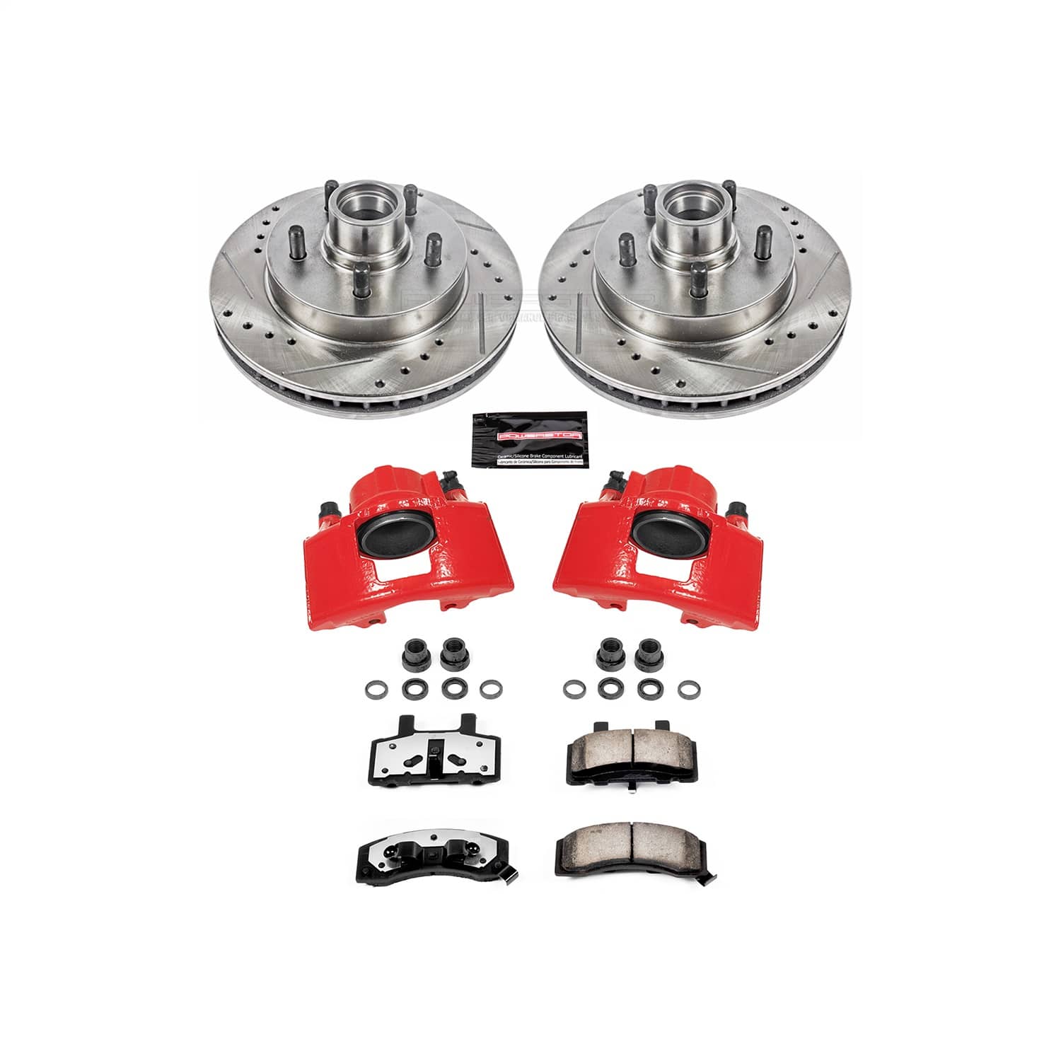 Power Stop - KC1991-36 - Front - Disc Brake Pad/Caliper and Rotor Kit