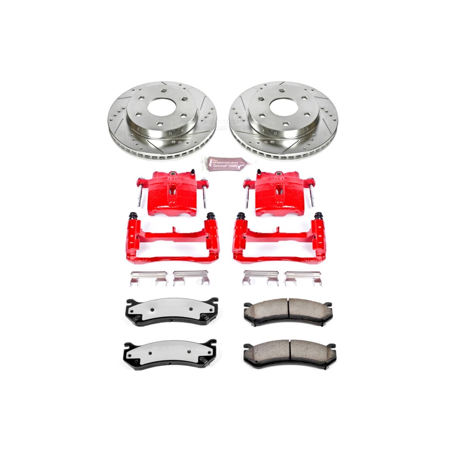 Power Stop - KC2009-36 - Front - Disc Brake Pad/Caliper and Rotor Kit