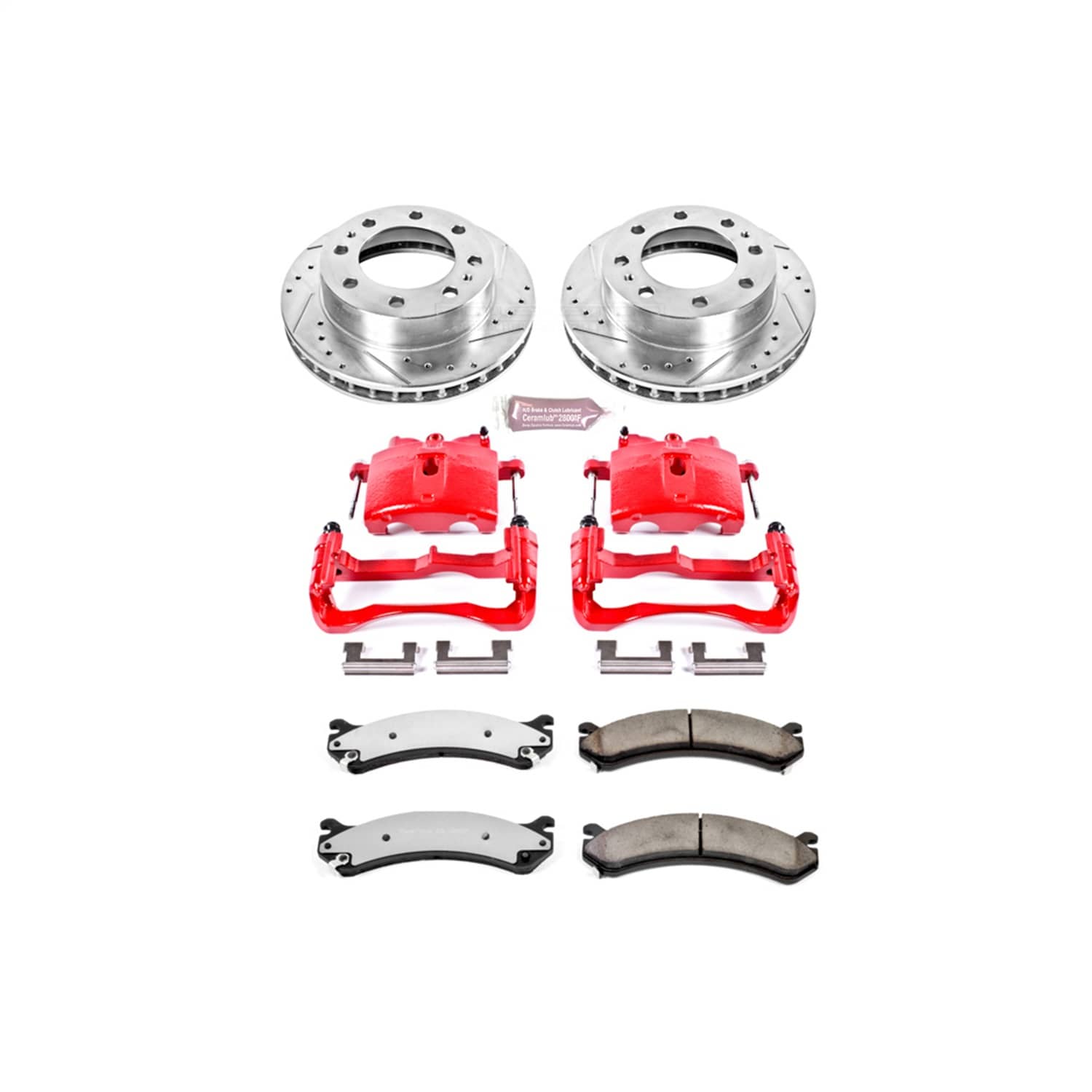 Power Stop - KC2020-36 - Front - Disc Brake Pad/Caliper and Rotor Kit