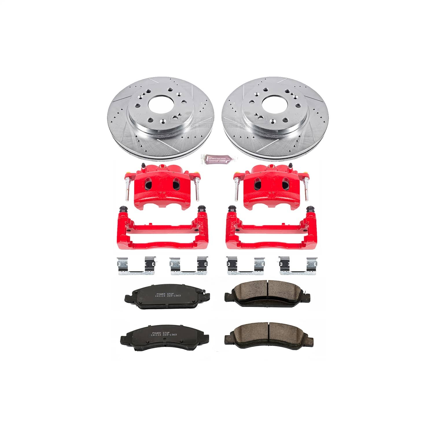Power Stop - KC2069 - Front - Disc Brake Pad/Caliper and Rotor Kit