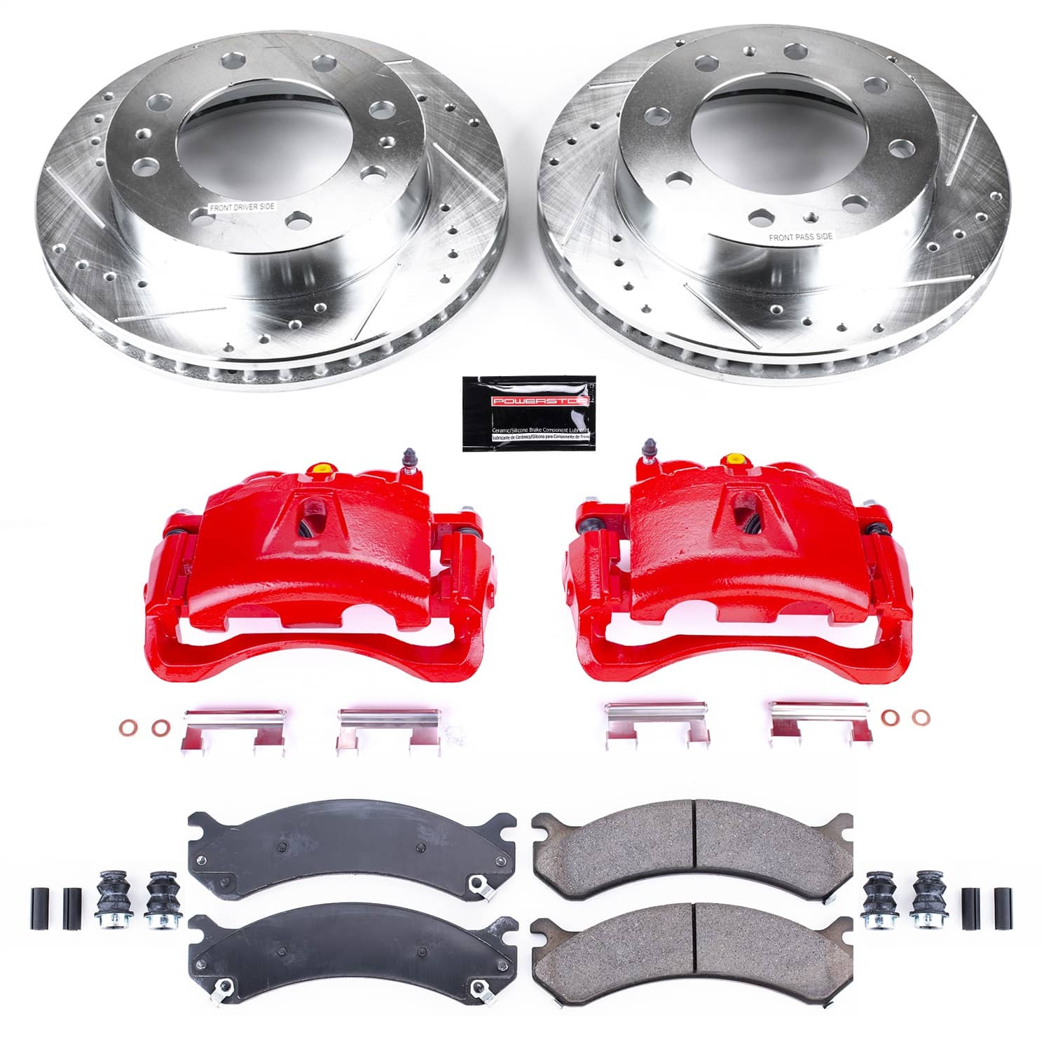 Power Stop - KC2071A - Front - Disc Brake Pad/Caliper and Rotor Kit
