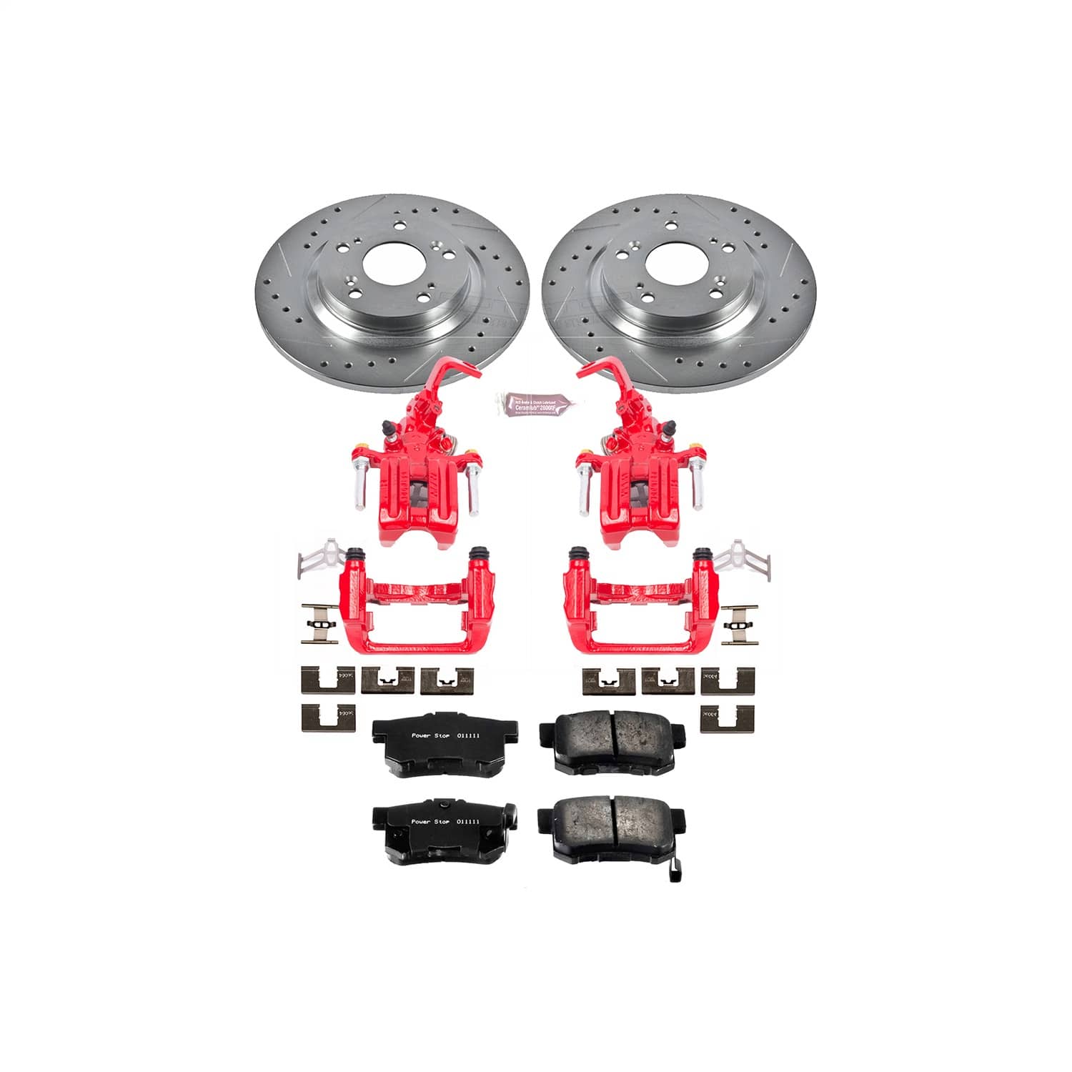 Power Stop - KC2310 - Rear - Disc Brake Pad/Caliper and Rotor Kit