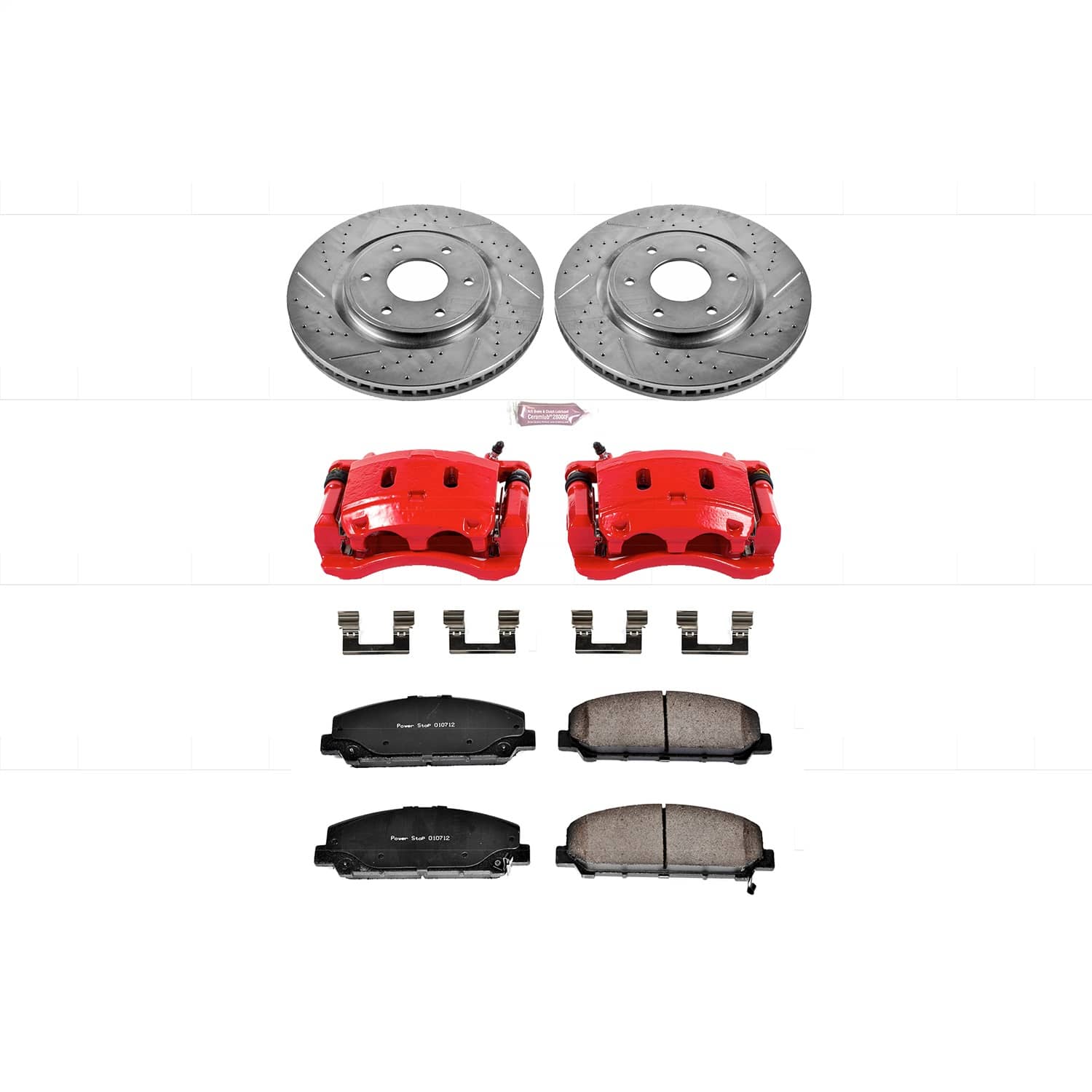 Power Stop - KC2909 - Front - Disc Brake Pad/Caliper and Rotor Kit