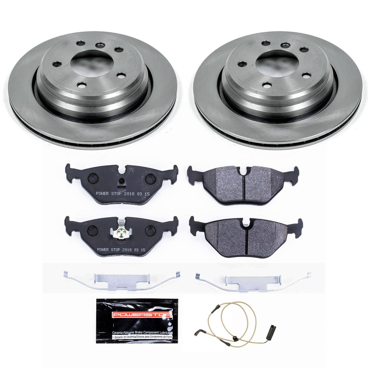 Power Stop - KC4129A - Front and Rear - Disc Brake Pad/Caliper and Rotor Kit