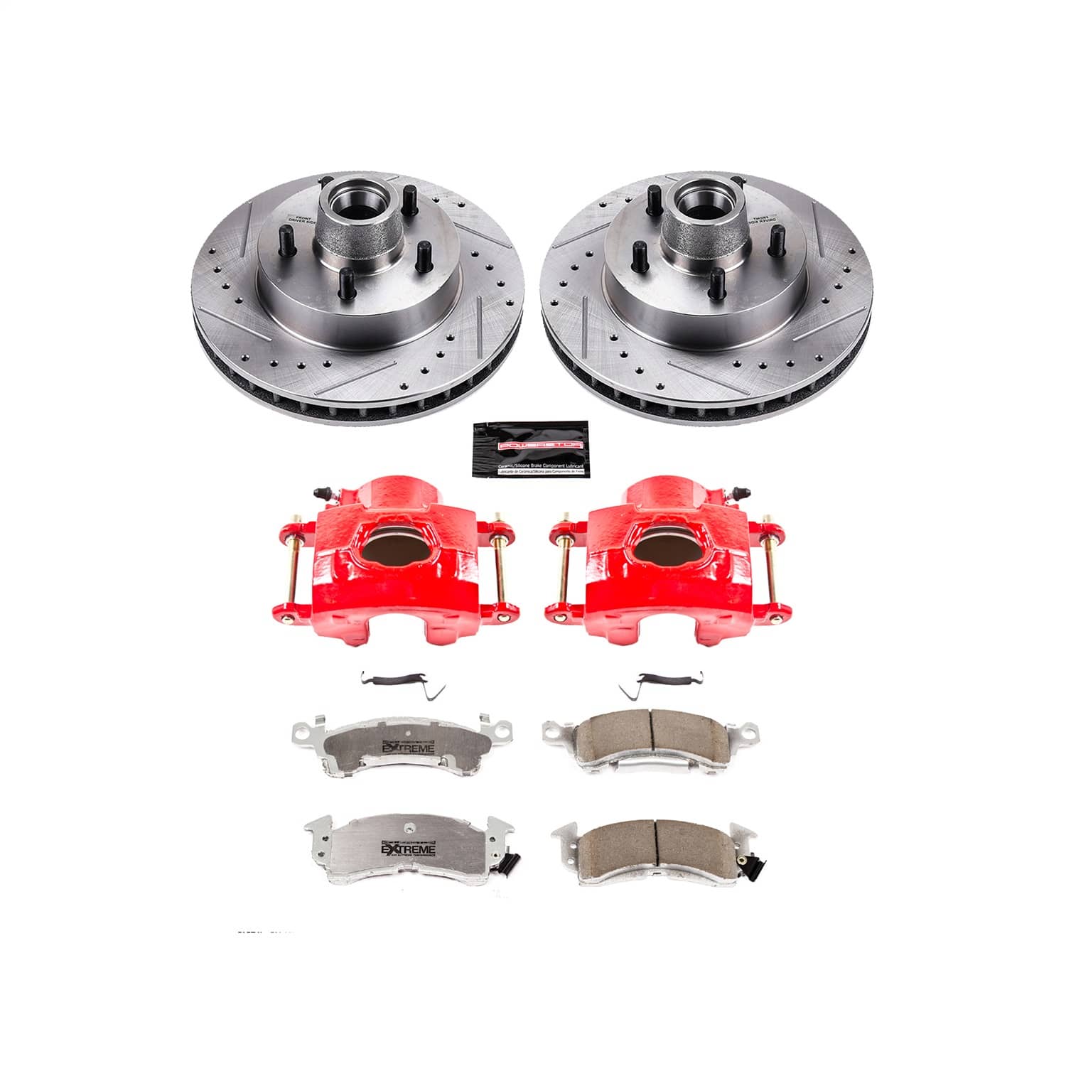 Power Stop - KC4539-26 - Front - Disc Brake Pad/Caliper and Rotor Kit