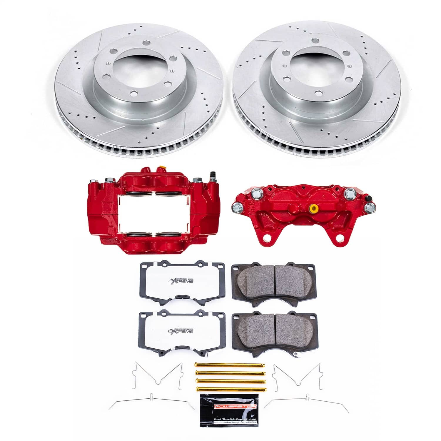 Power Stop - KC5873A-36 - Front - Disc Brake Pad/Caliper and Rotor Kit