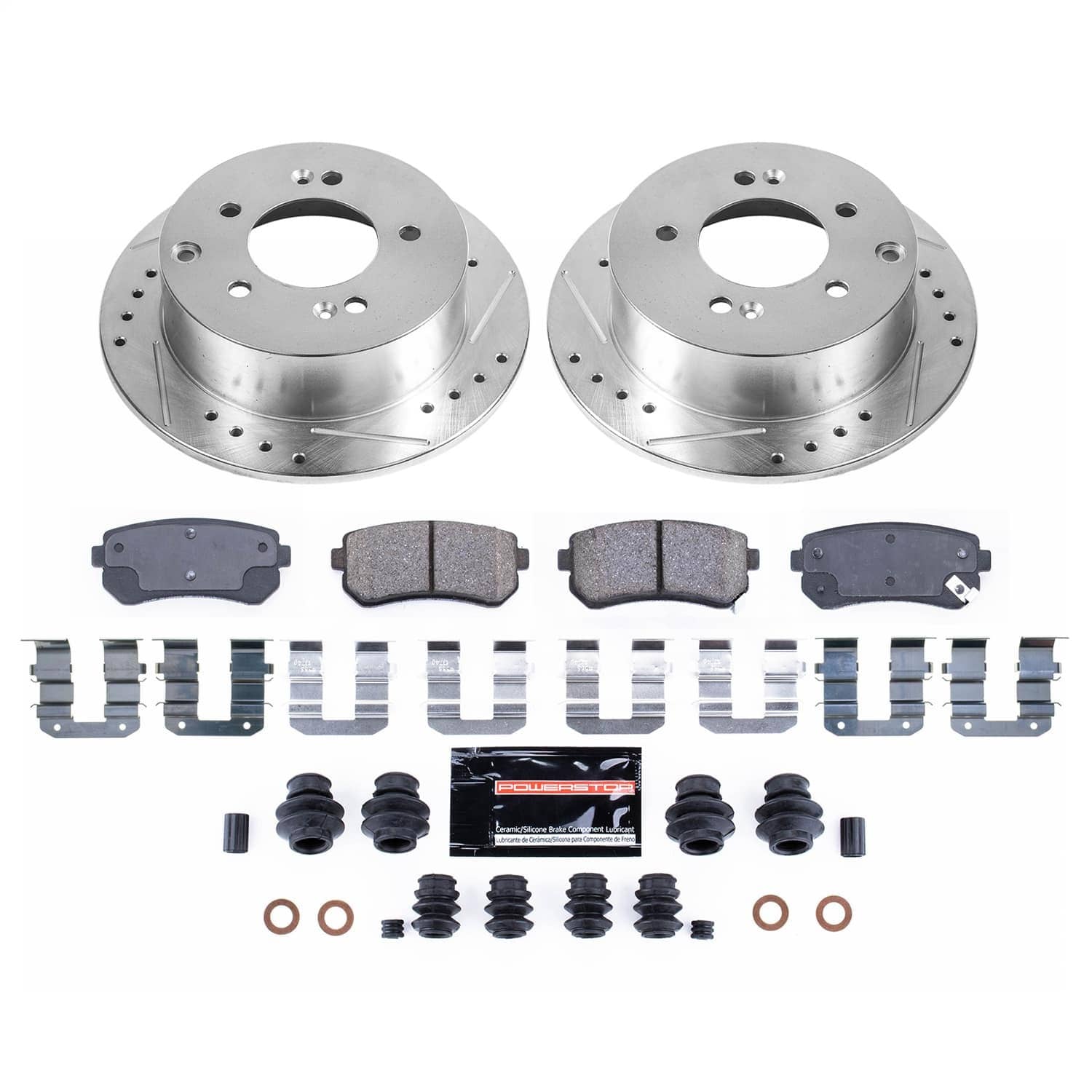 Power Stop - KC5915 - Rear - Disc Brake Pad and Rotor Kit