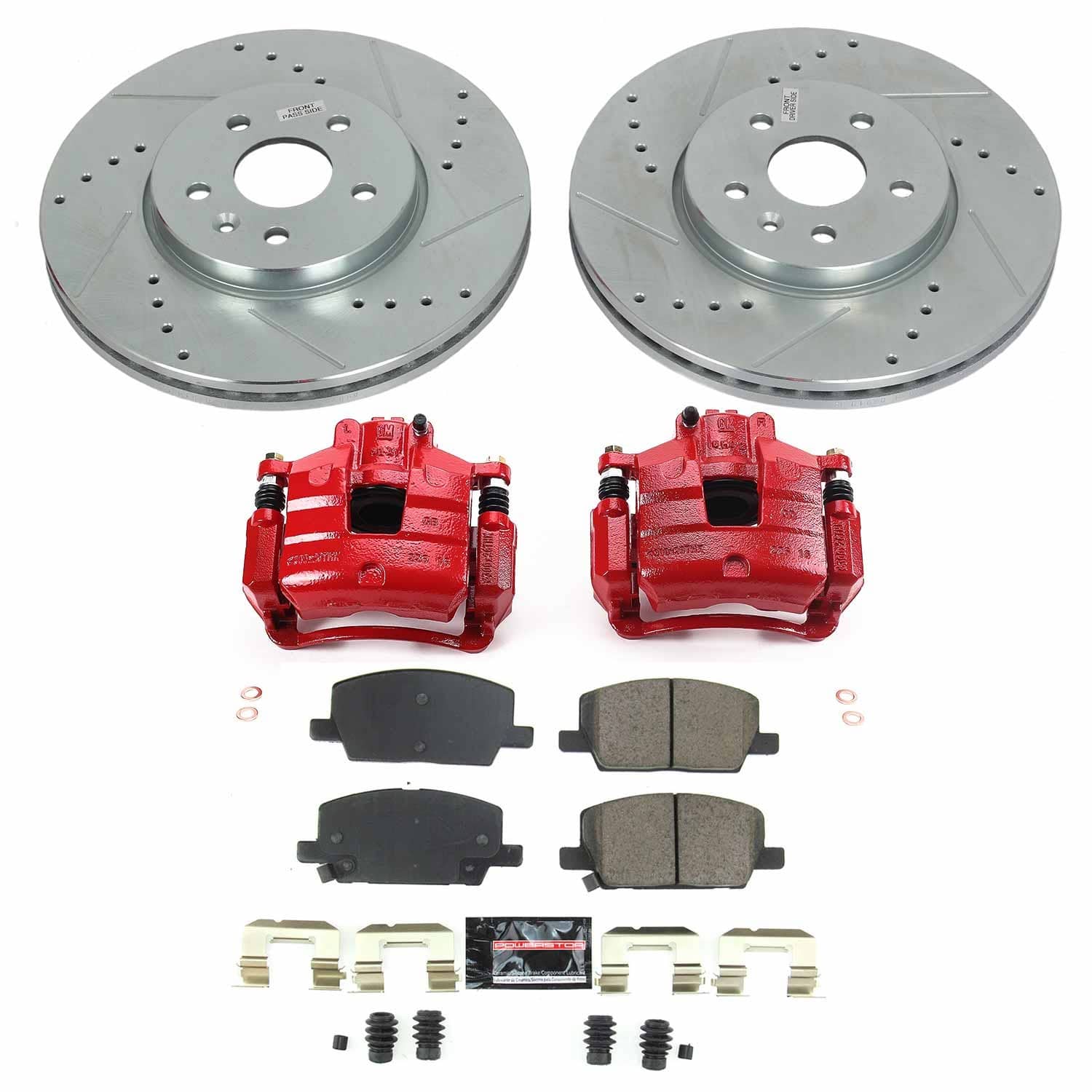 Power Stop - KC8316 - Front - Disc Brake Pad and Rotor Kit