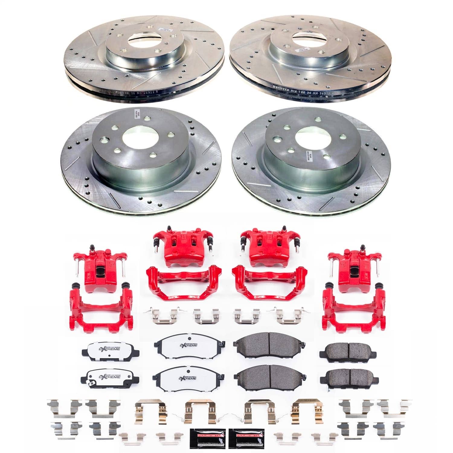 Power Stop - KC9065-26 - Front and Rear - Disc Brake Pad and Rotor Kit
