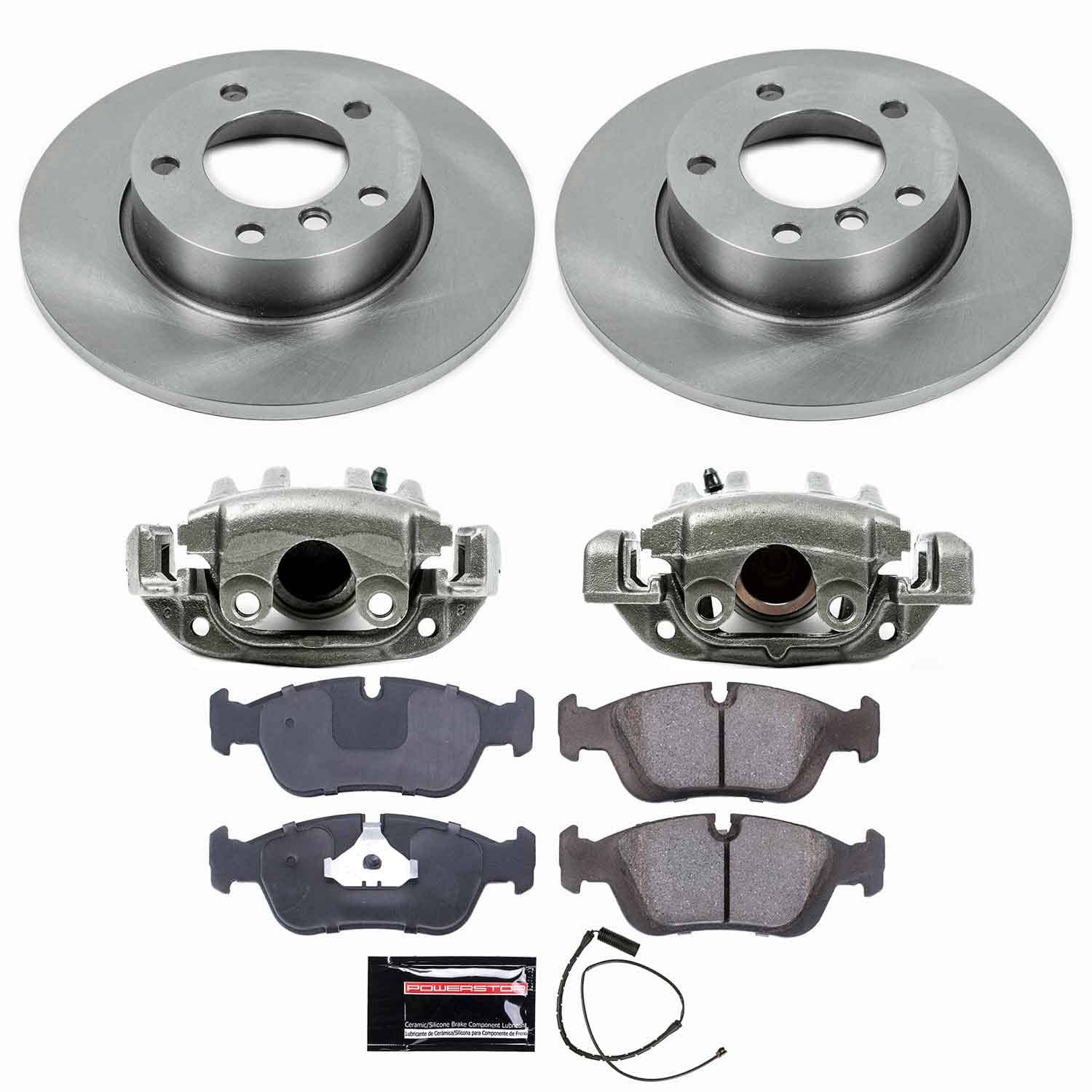 Power Stop - KCOE590 - Front - Disc Brake Pad/Caliper and Rotor Kit