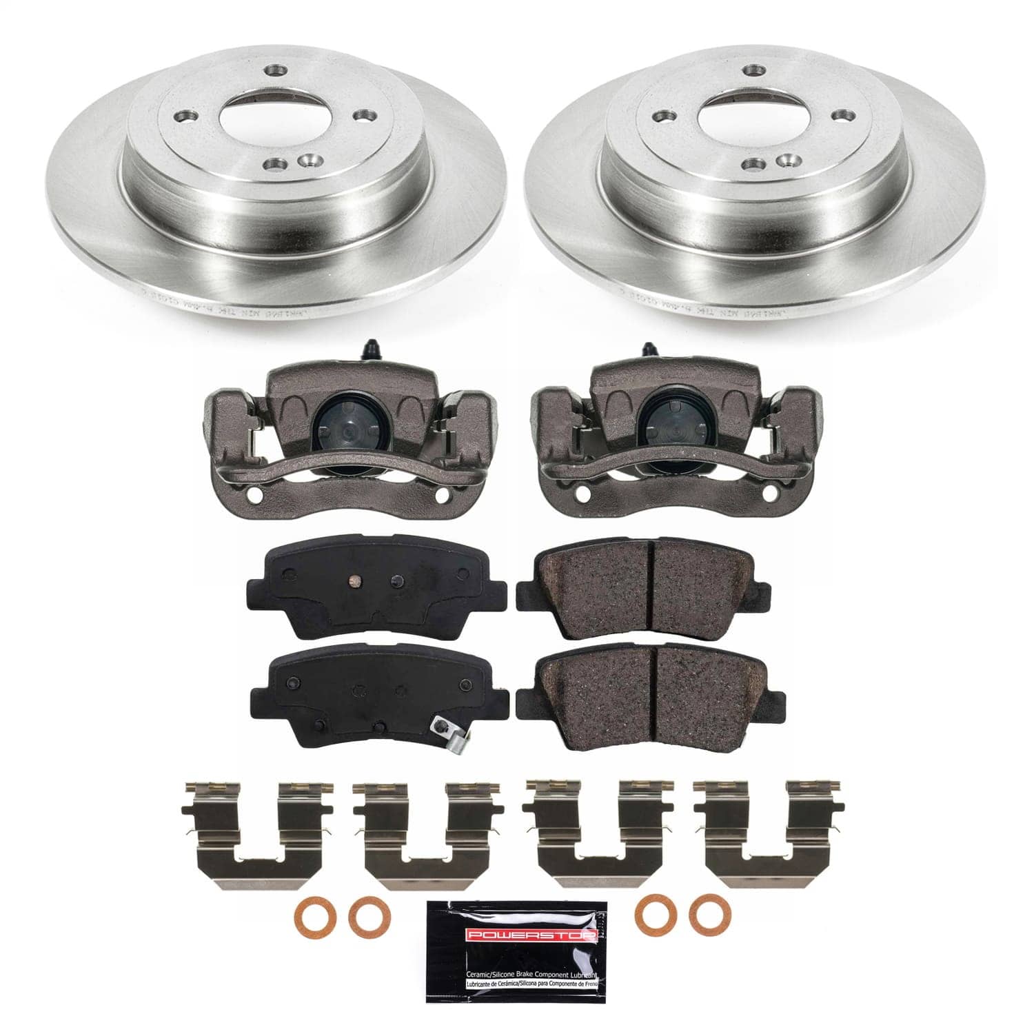 Power Stop - KCOE6507A - Rear - Disc Brake Pad and Rotor Kit