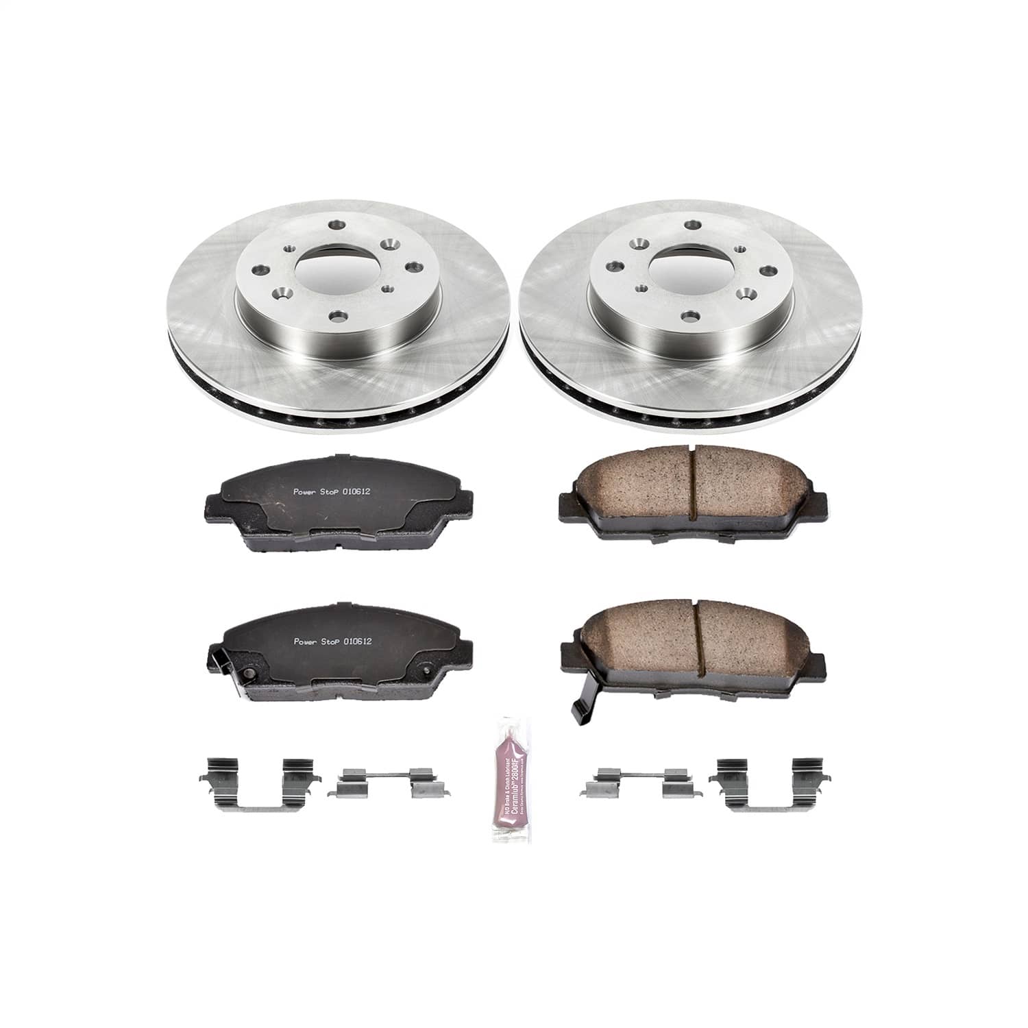 Power Stop - KOE1033 - Front - Disc Brake Pad and Rotor Kit