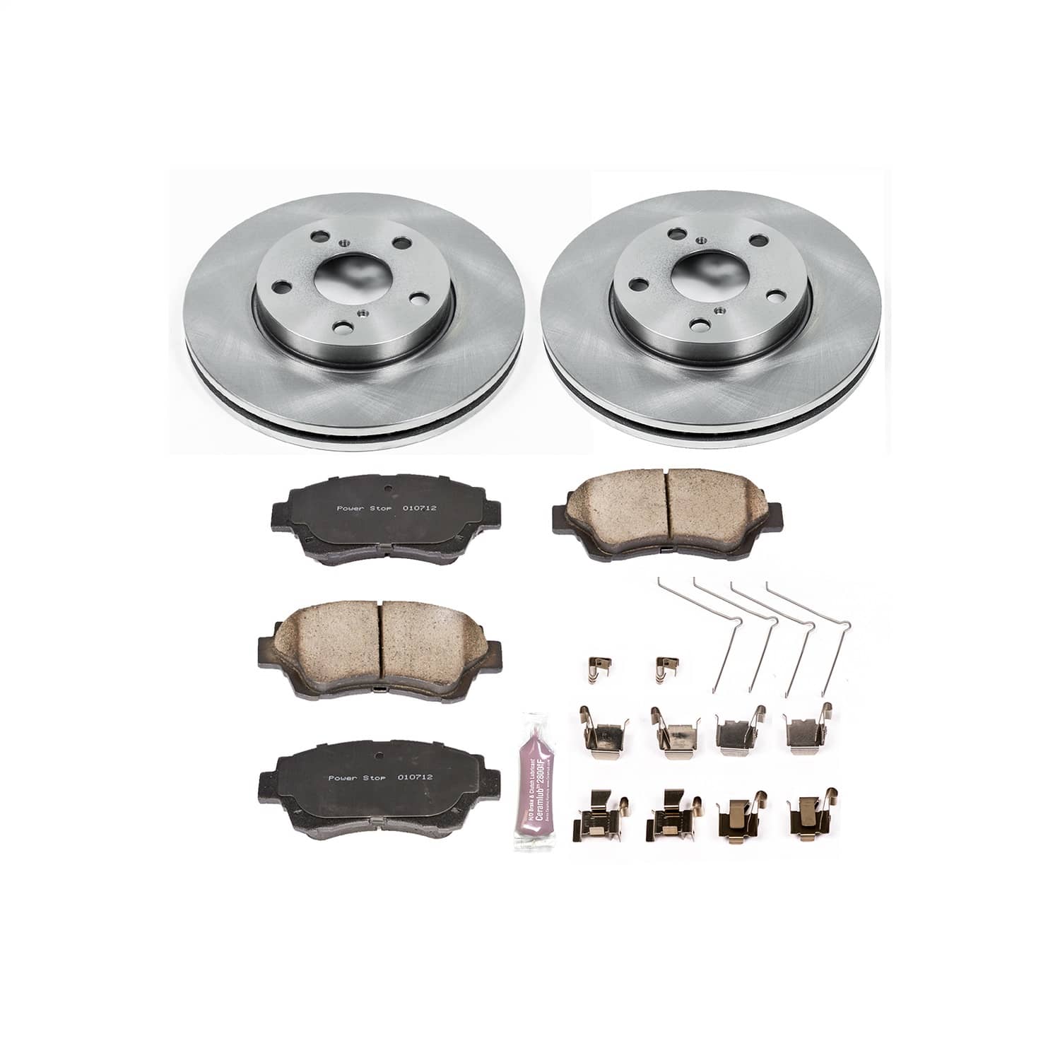Power Stop - KOE1070 - Front - Disc Brake Pad and Rotor Kit