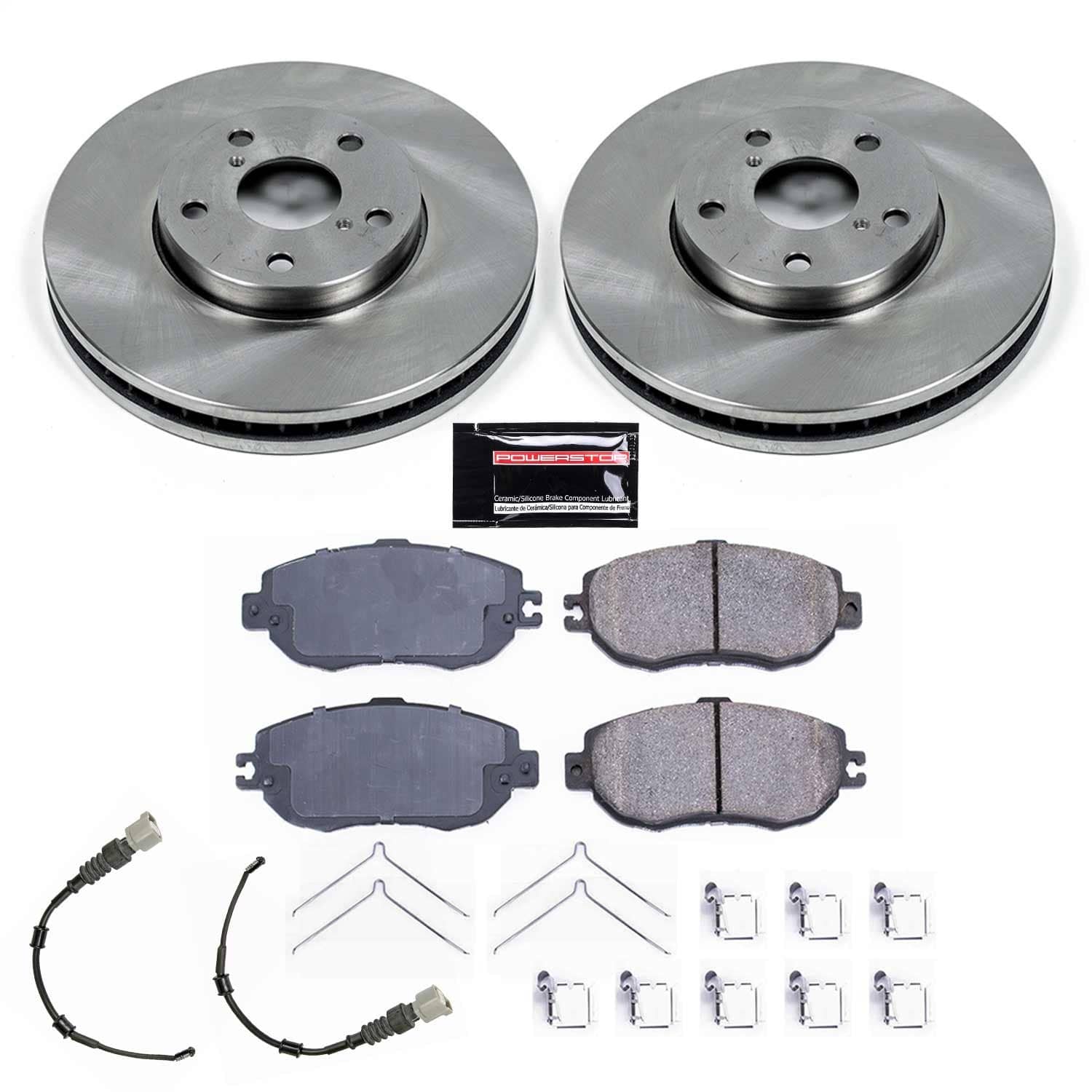 Power Stop - KOE1075 - Front - Disc Brake Pad and Rotor Kit