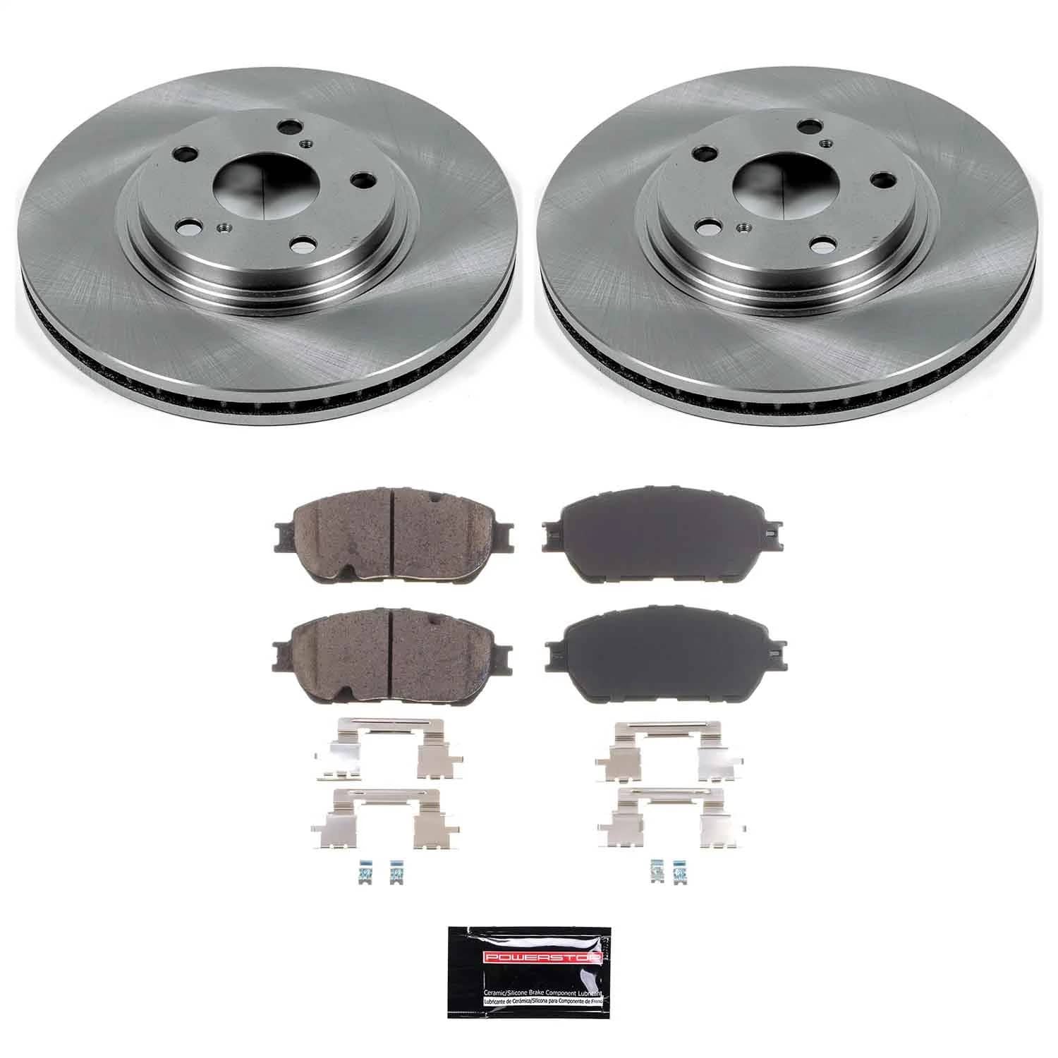 Power Stop - KOE1141 - Front - Disc Brake Pad and Rotor Kit
