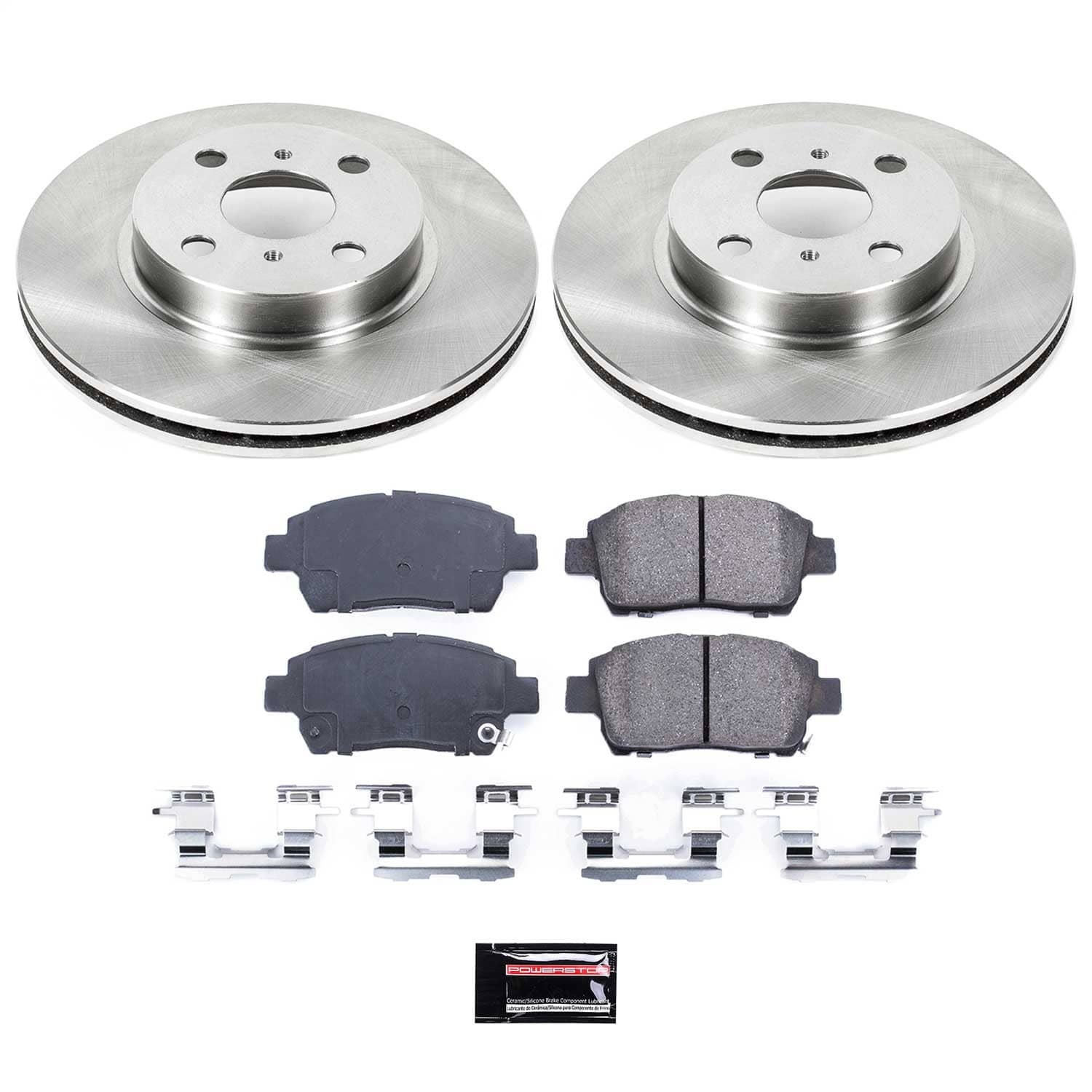 Power Stop - KOE1153 - Front - Disc Brake Pad and Rotor Kit