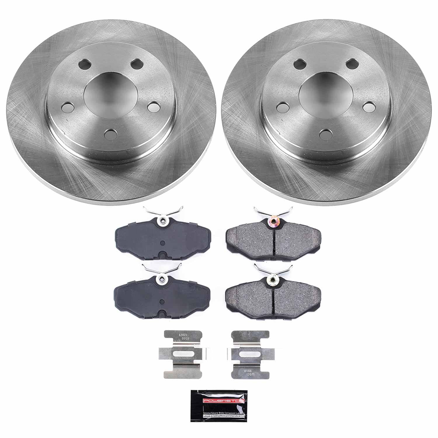 Power Stop - KOE1298 - Rear - Disc Brake Pad and Rotor Kit