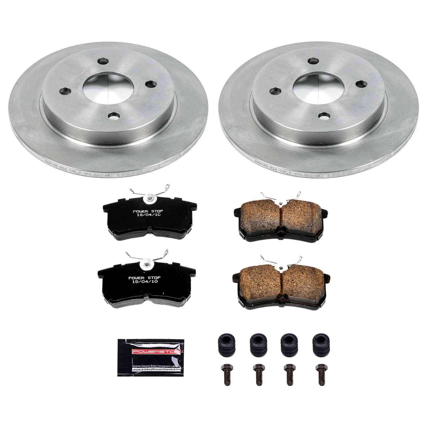 Power Stop - KOE1363 - Rear - Disc Brake Pad and Rotor Kit