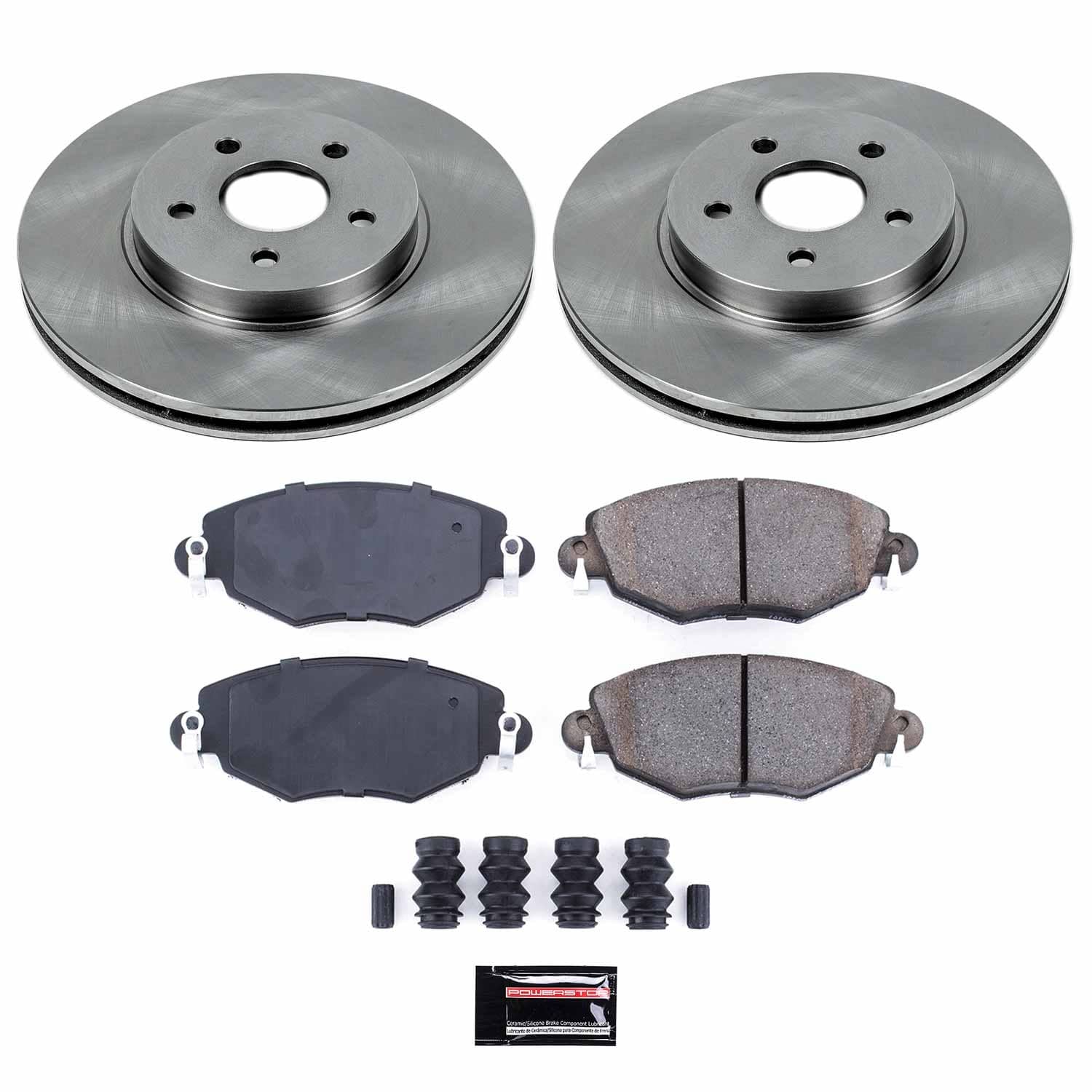 Power Stop - KOE1373 - Front - Disc Brake Pad and Rotor Kit