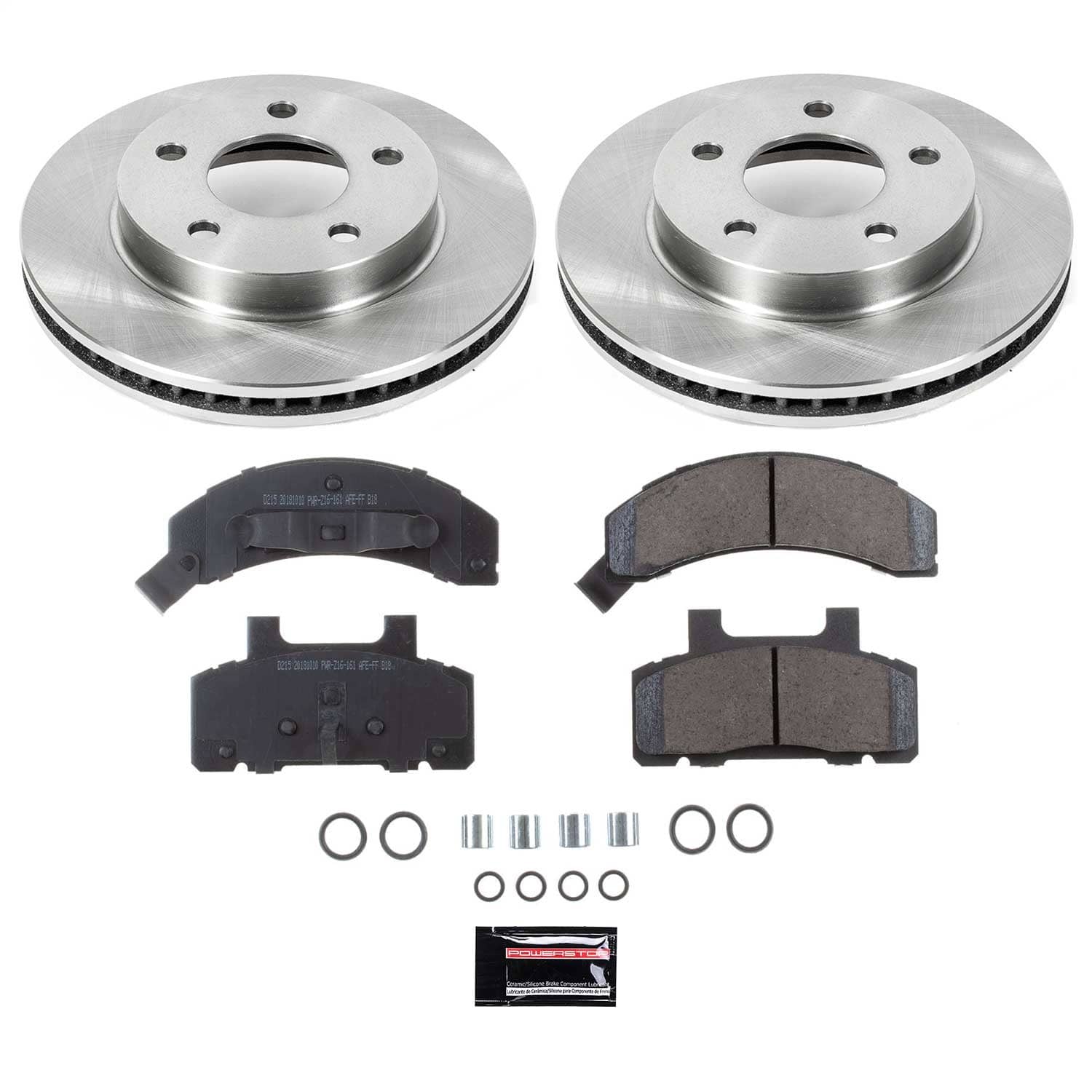 Power Stop - KOE1487 - Front - Disc Brake Pad and Rotor Kit