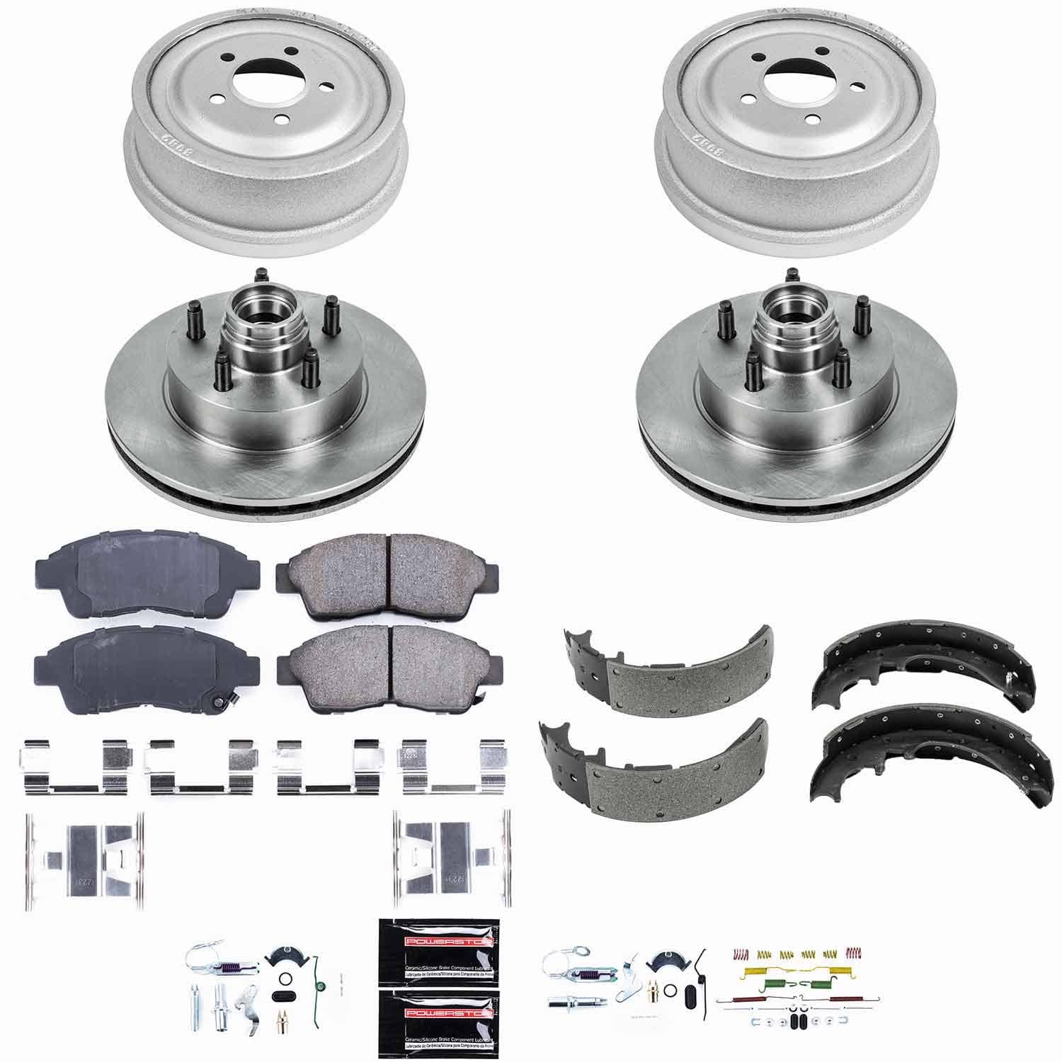 Power Stop - KOE15007DK - Complete Vehicle Disc/Drum Brake Kit