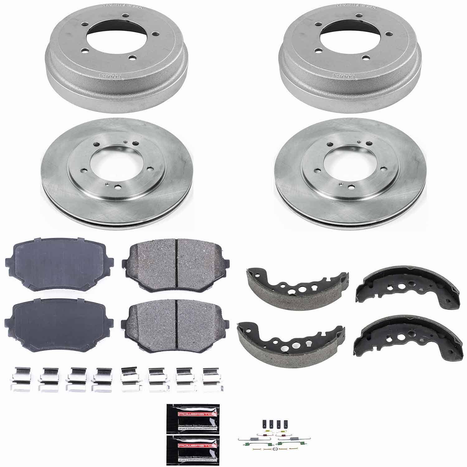 Power Stop - KOE15185DK - Complete Vehicle Disc/Drum Brake Kit