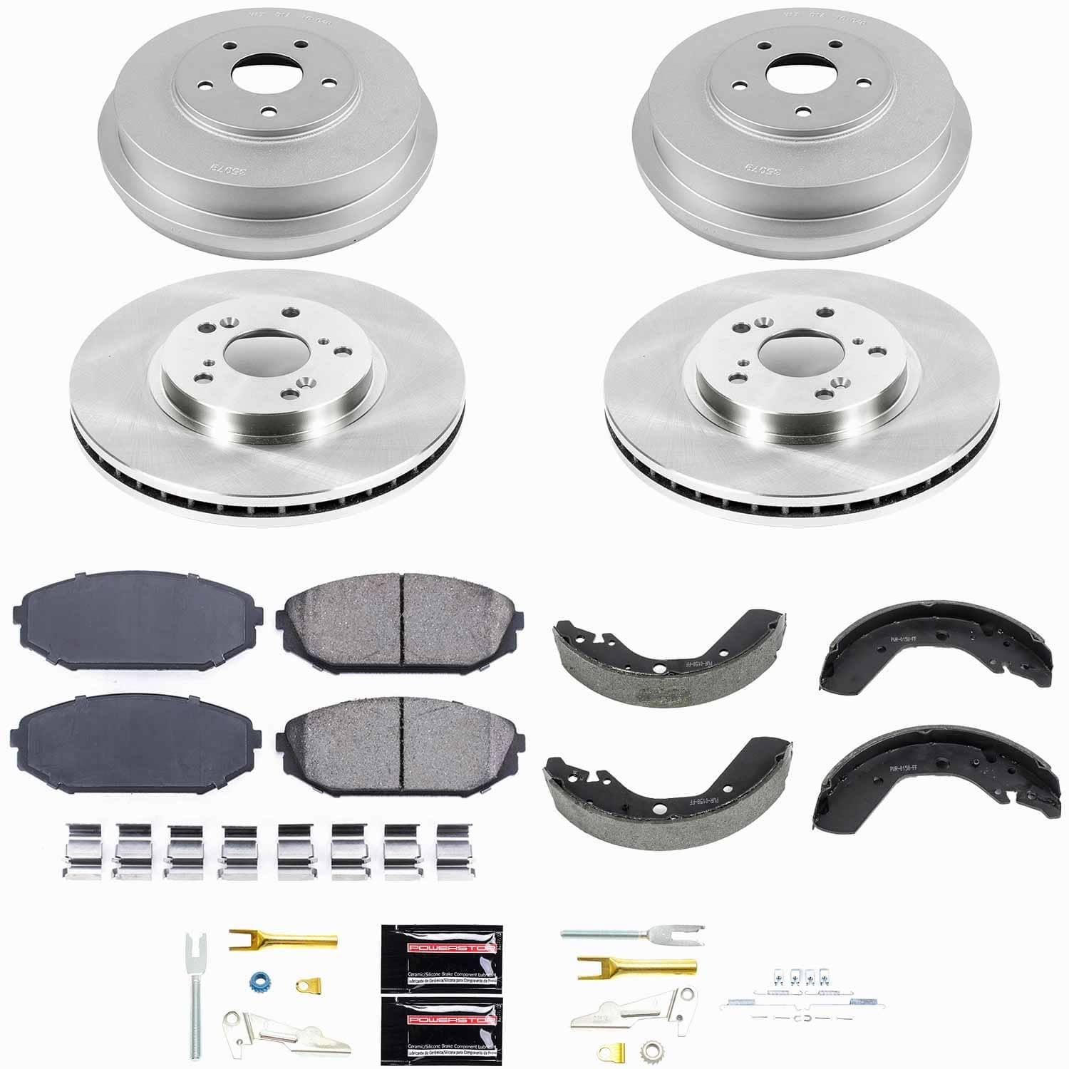 Power Stop - KOE15190DK - Complete Vehicle Disc/Drum Brake Kit