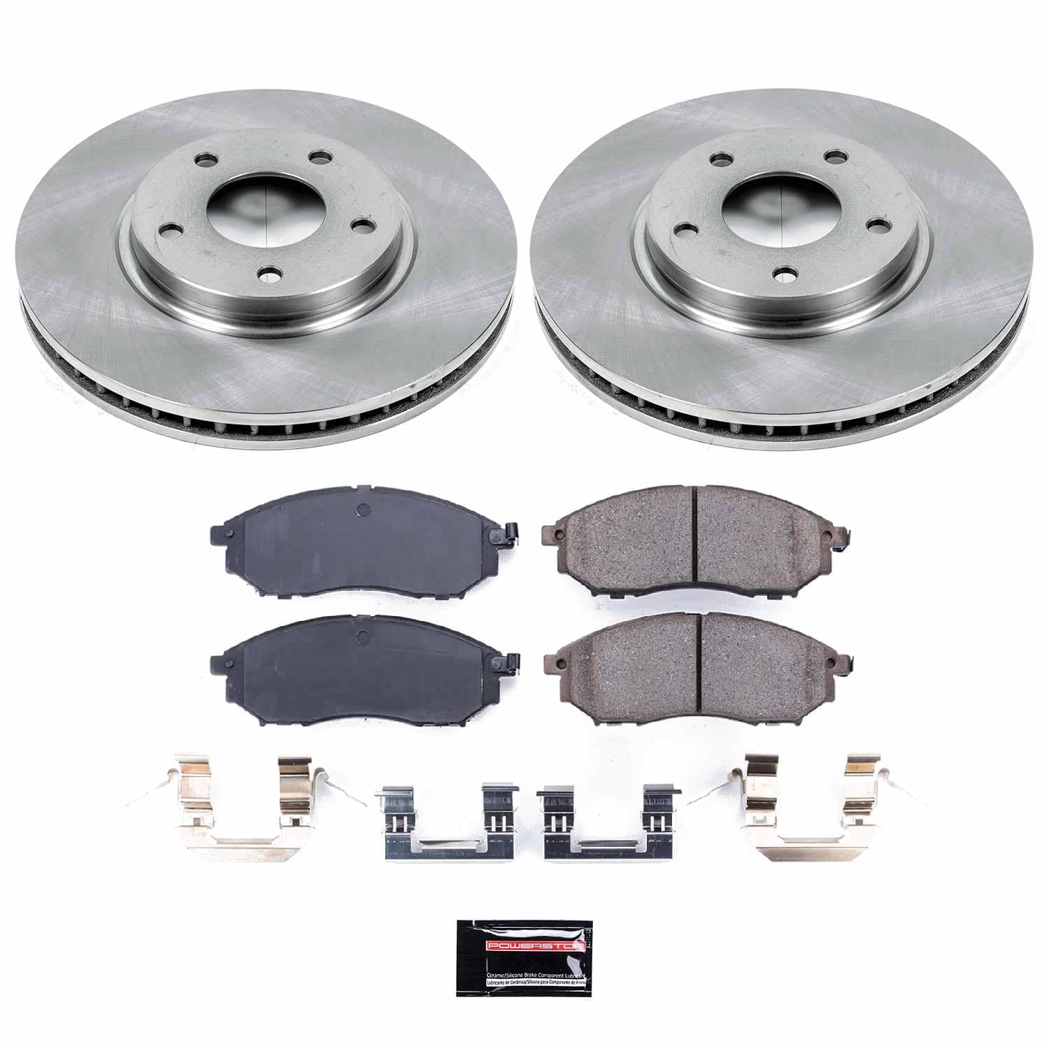 Power Stop - KOE152 - Front - Disc Brake Pad and Rotor Kit