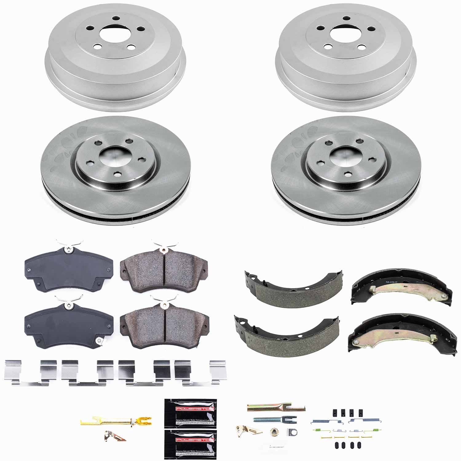 Power Stop - KOE15233DK - Complete Vehicle Disc/Drum Brake Kit