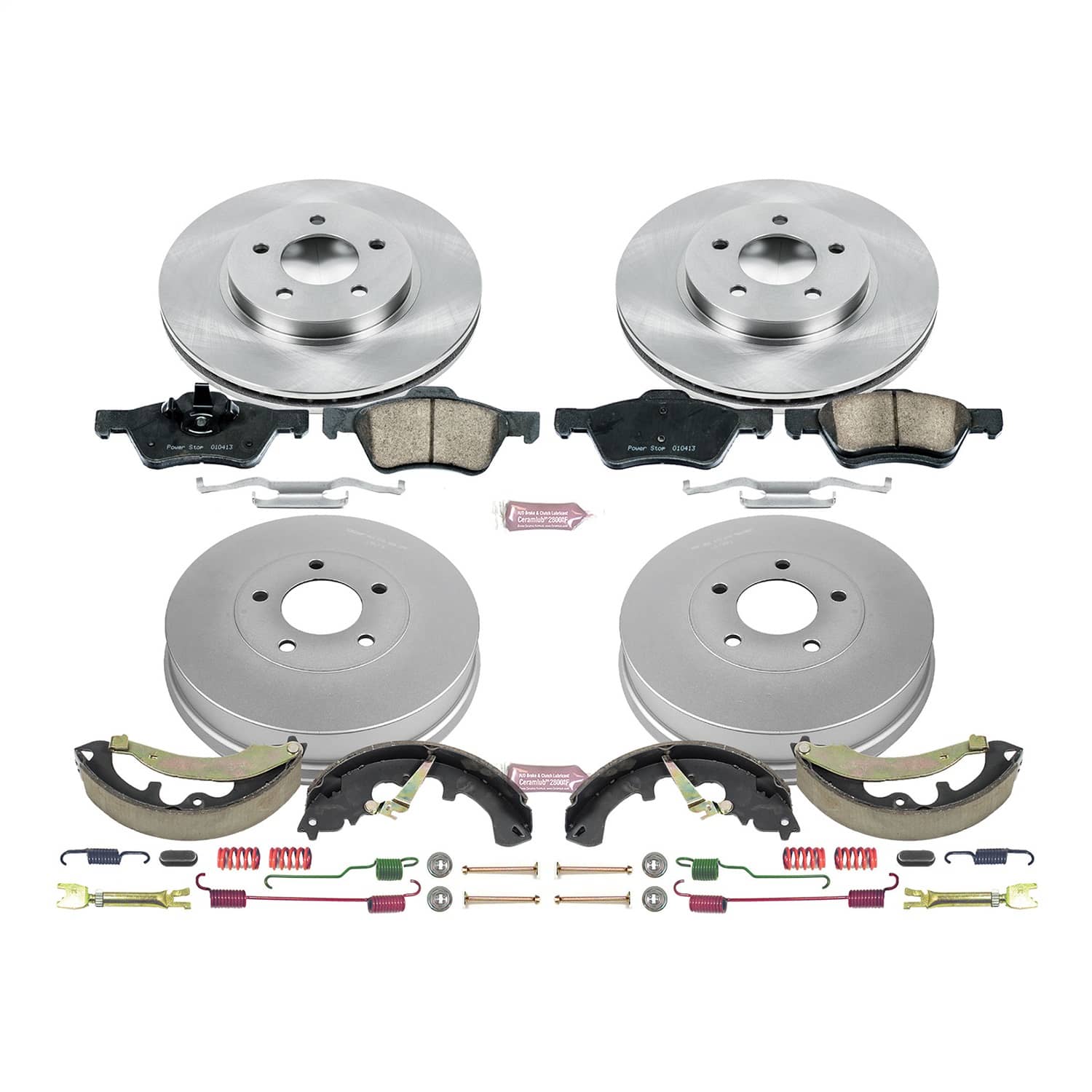 Power Stop - KOE15256DK - Complete Vehicle Disc/Drum Brake Kit