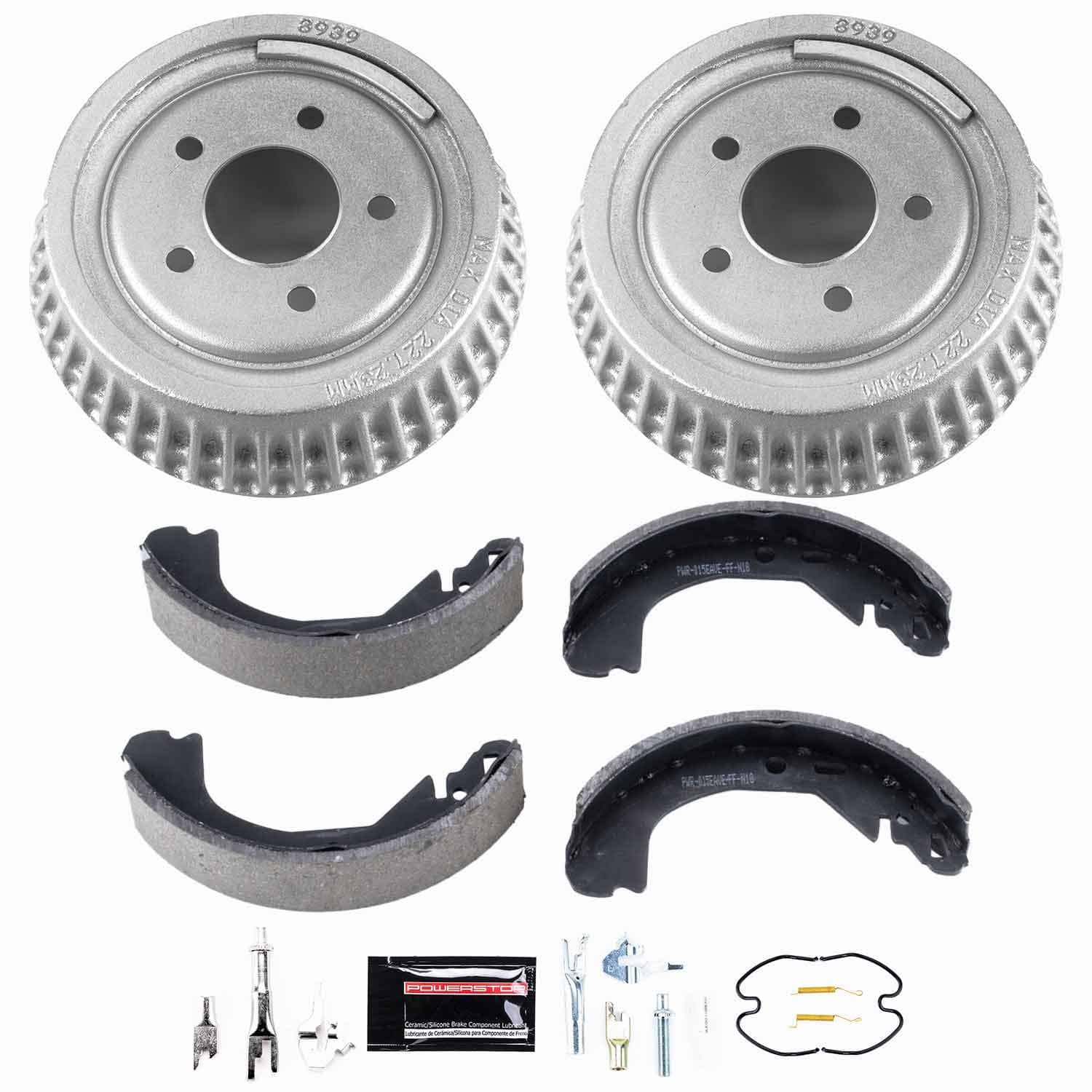 Power Stop - KOE15321DK - Rear - Drum Brake Shoe and Drum Kit