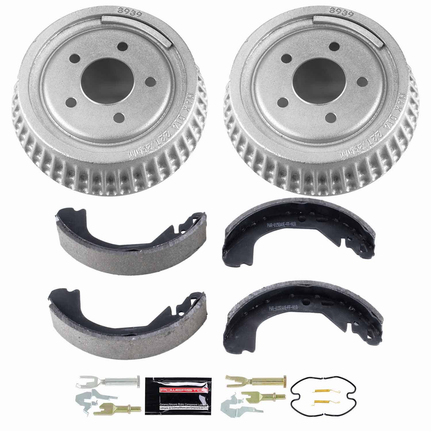Power Stop - KOE15322DK - Rear - Drum Brake Shoe and Drum Kit