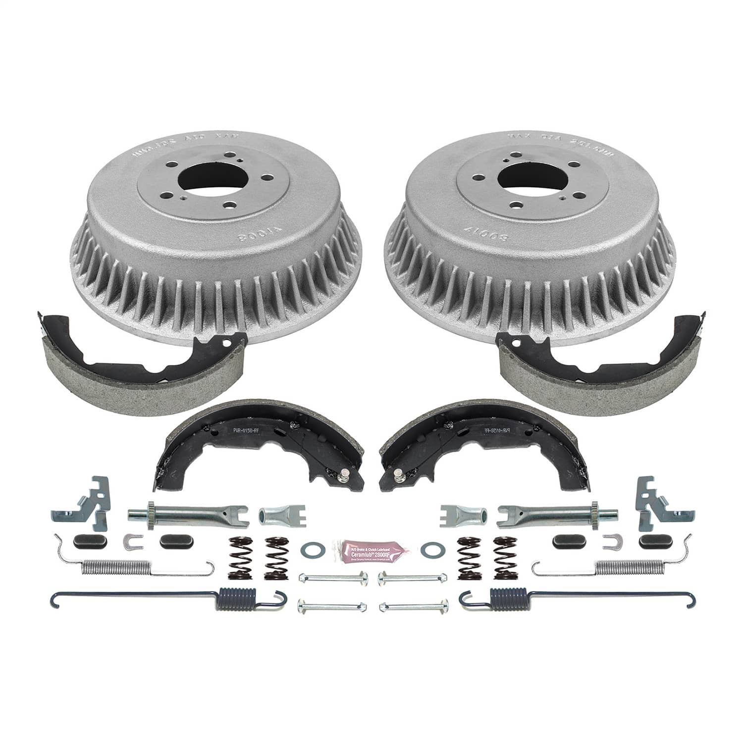Power Stop - KOE15326DK - Rear - Drum Brake Shoe and Drum Kit