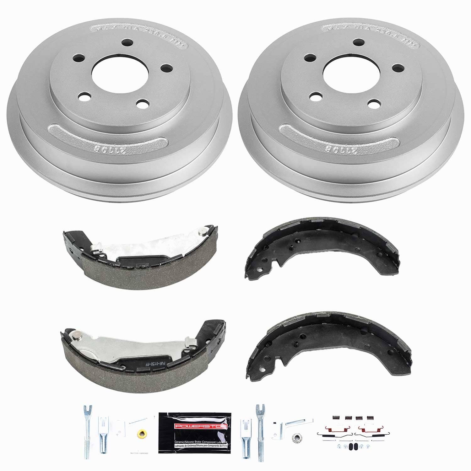 Power Stop - KOE15383DK - Rear - Drum Brake Shoe and Drum Kit