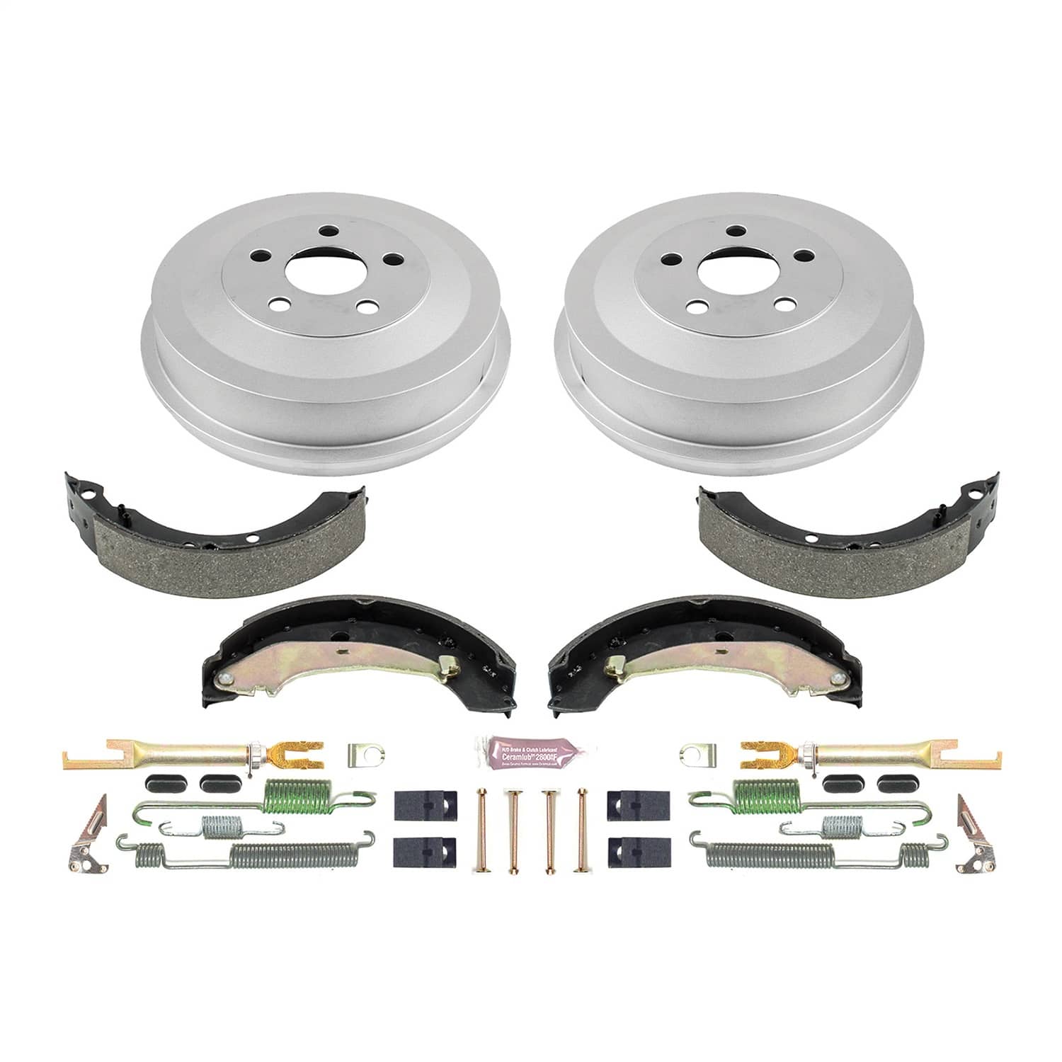 Power Stop - KOE15390DK - Rear - Drum Brake Shoe and Drum Kit