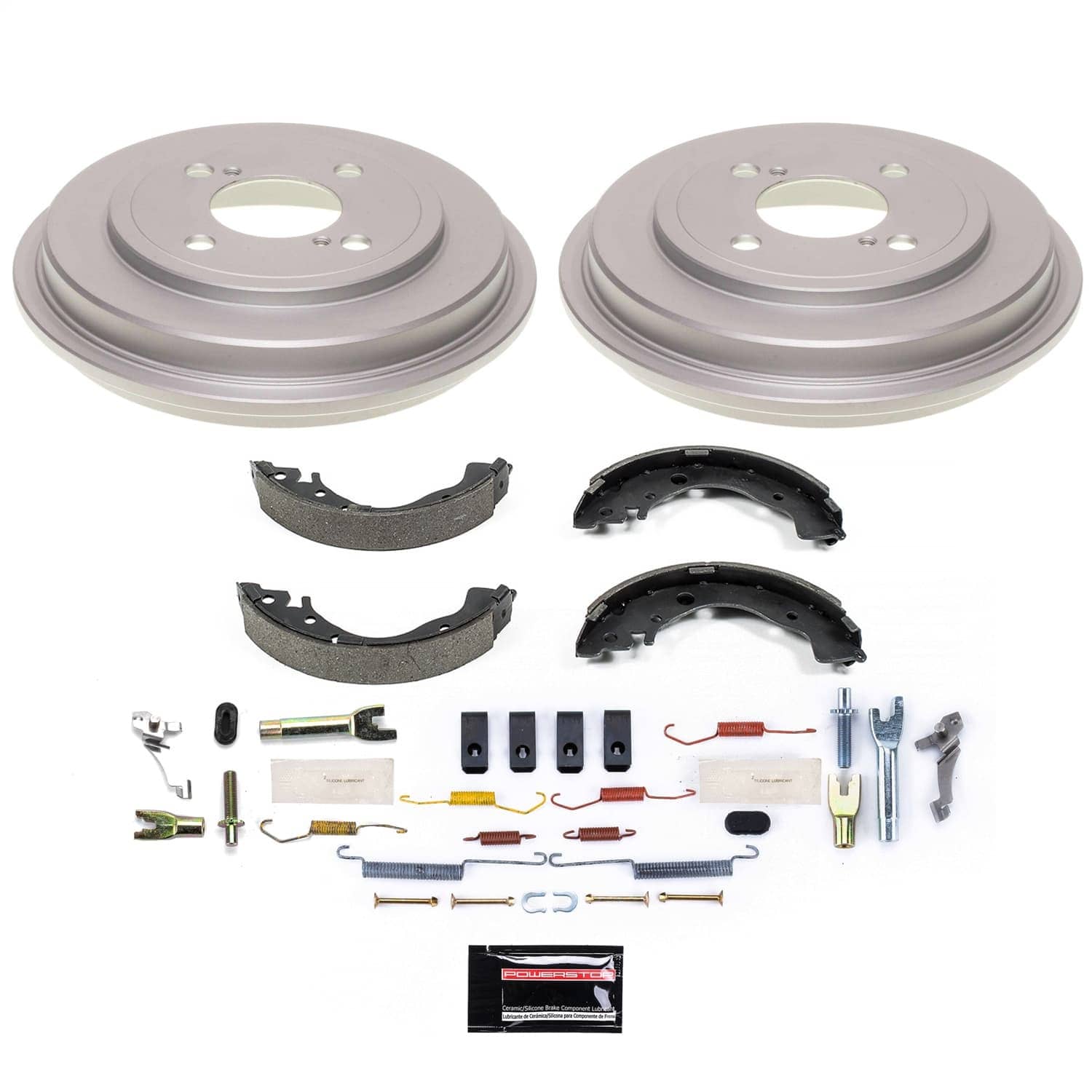 Power Stop - KOE15400DK - Rear - Drum Brake Shoe and Drum Kit