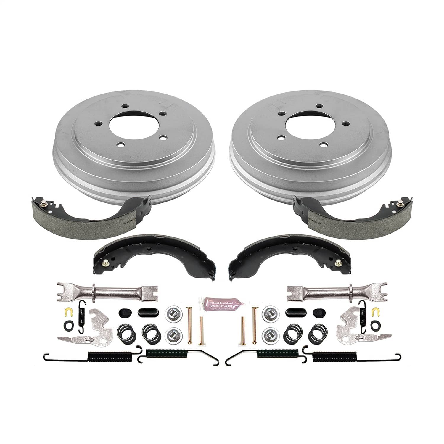 Power Stop - KOE15403DK - Rear - Drum Brake Shoe and Drum Kit