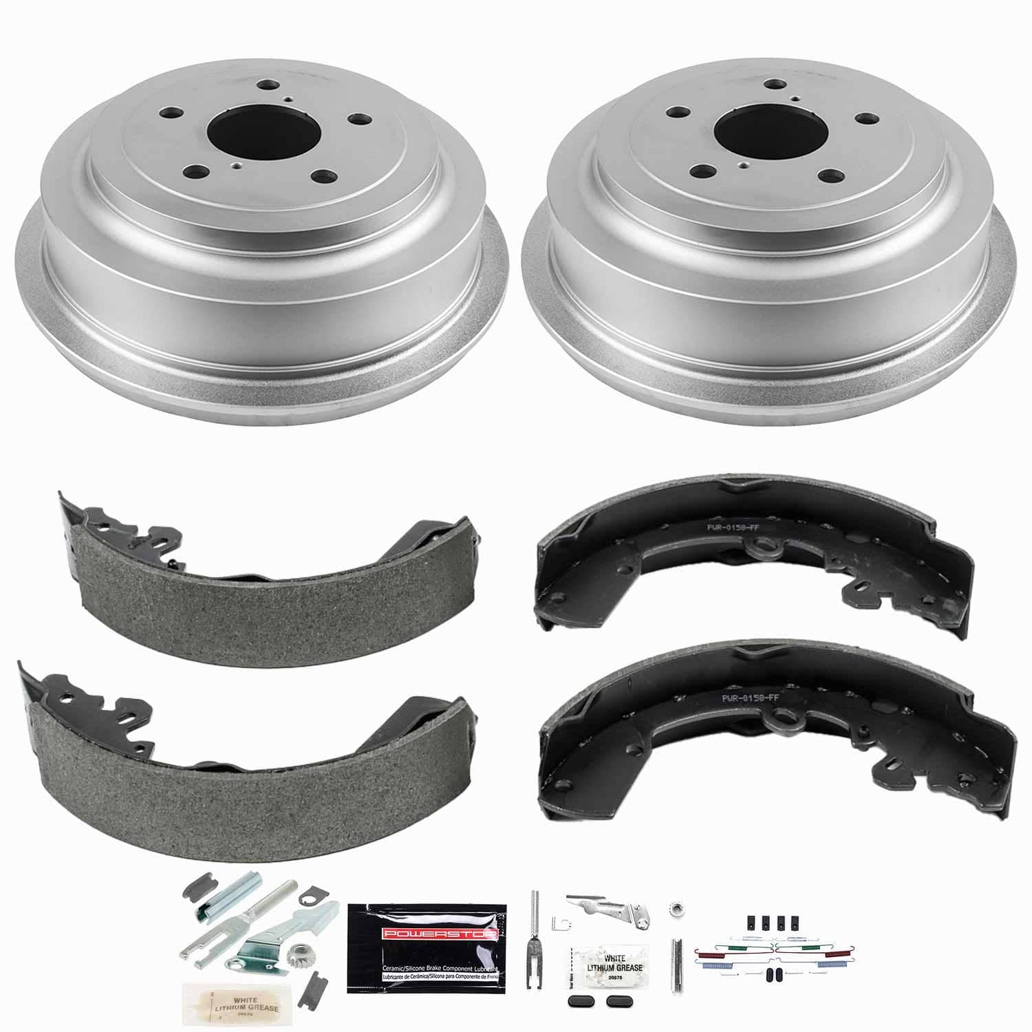 Power Stop - KOE15405DK - Rear - Drum Brake Shoe and Drum Kit